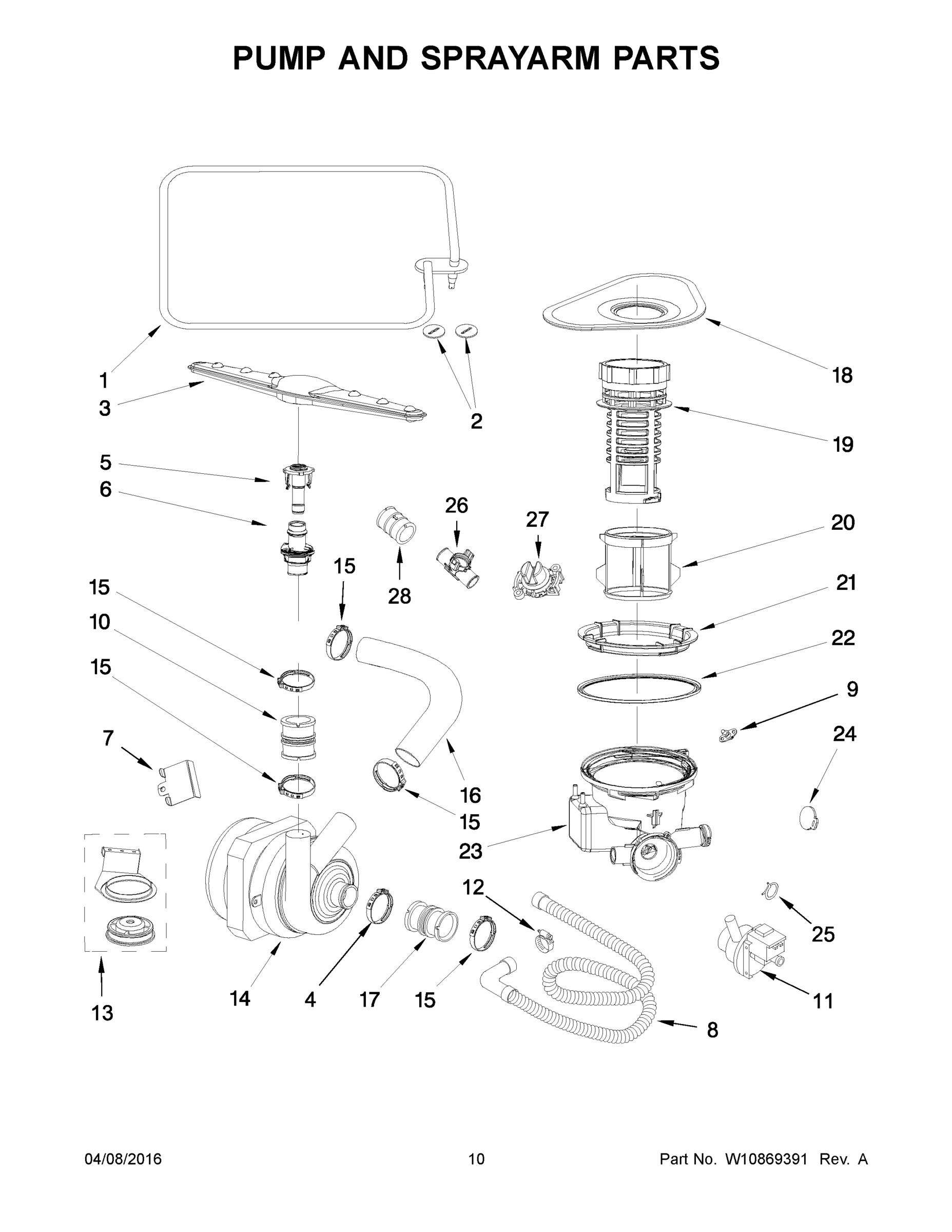 06 - PUMP AND SPRAYARM PARTS