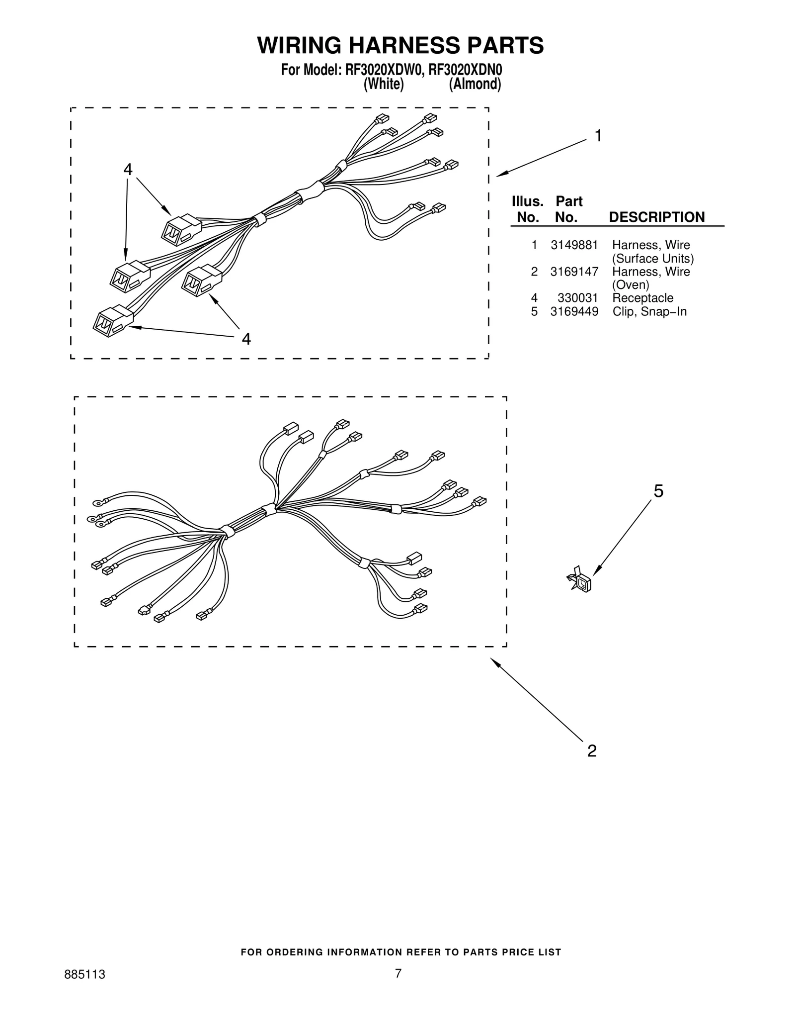 WIRING HARNESS PARTS