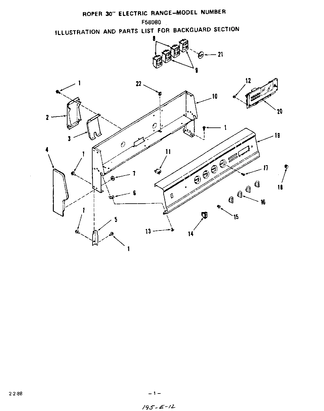 02 - BACKGUARD , LIT/OPTIONAL