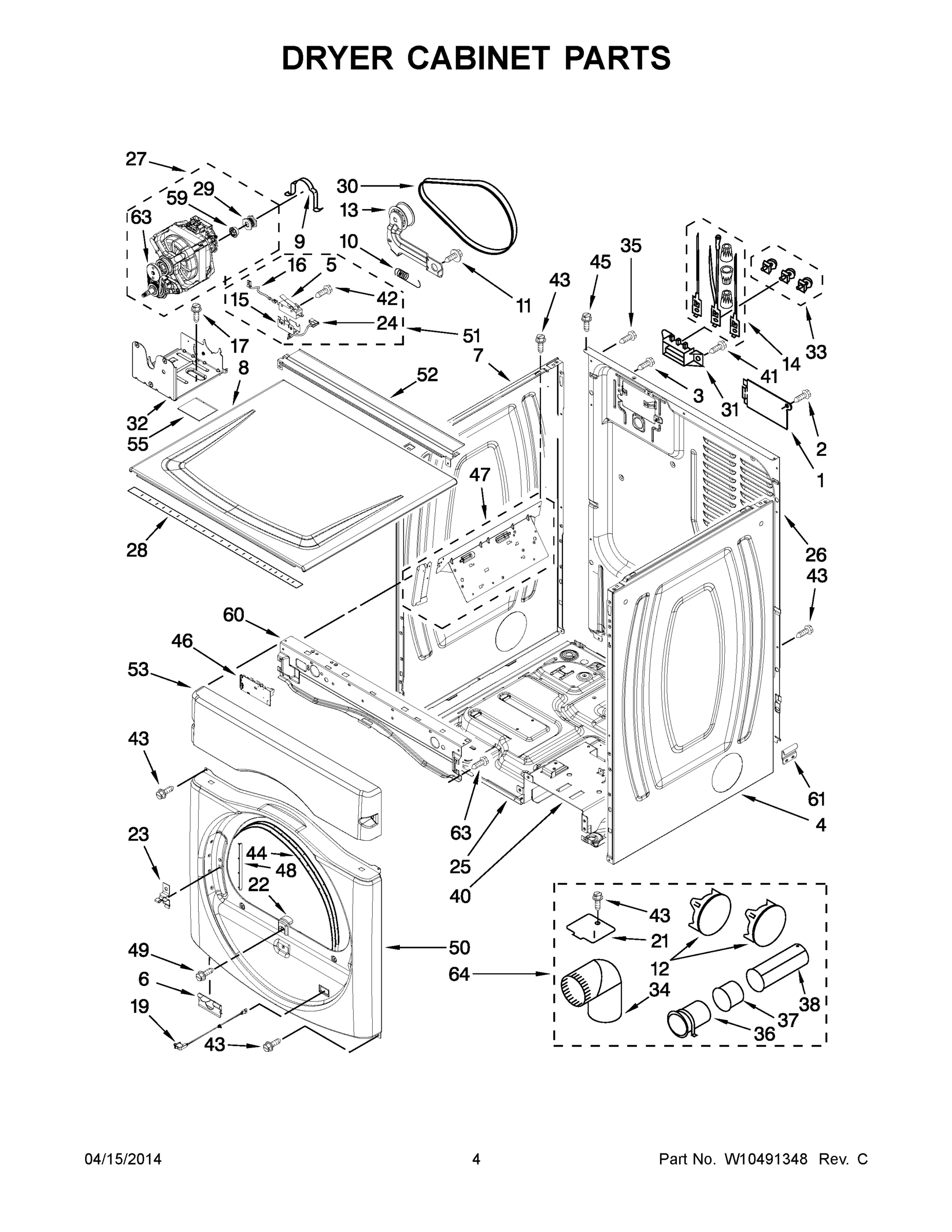 03 - DRYER CABINET PARTS