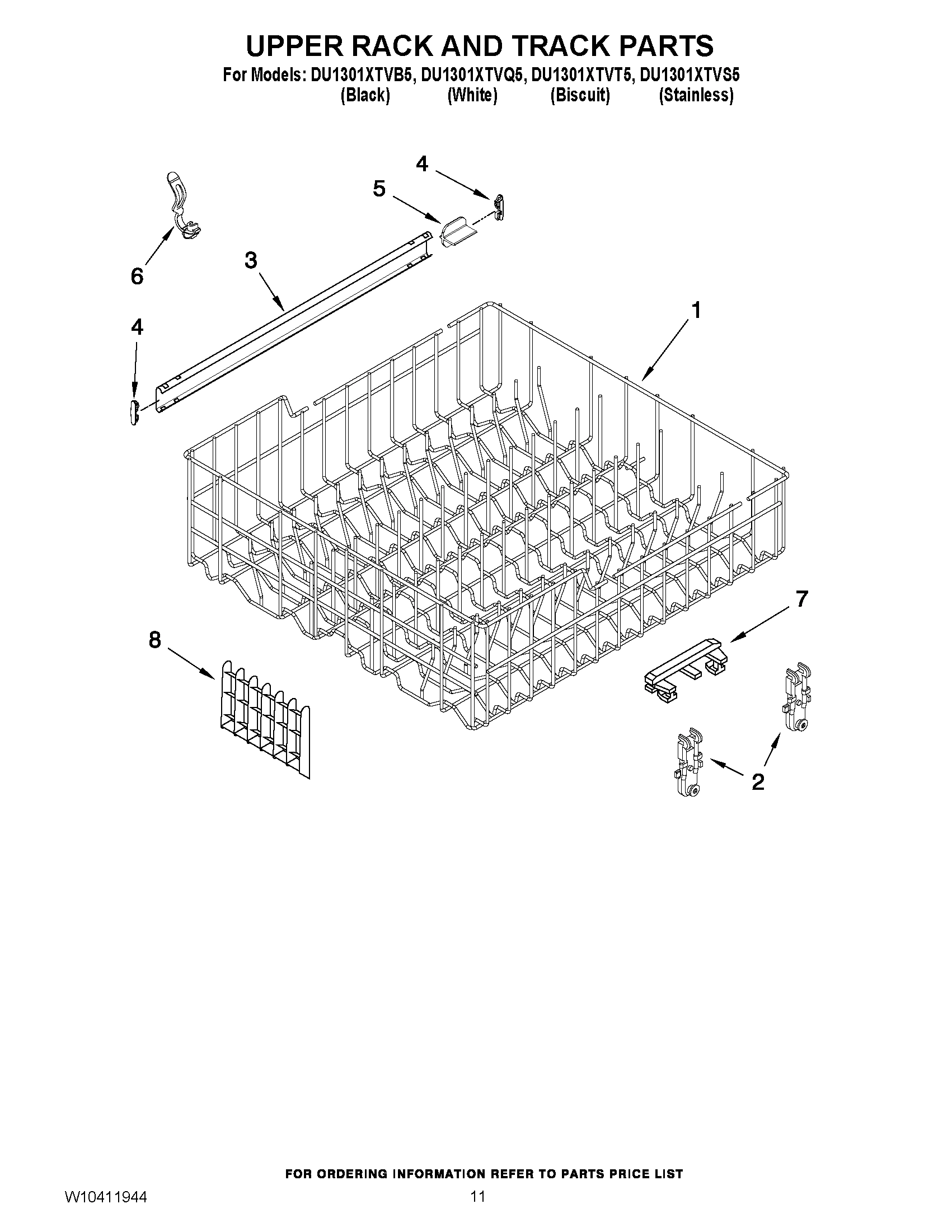 09 - UPPER RACK AND TRACK PARTS