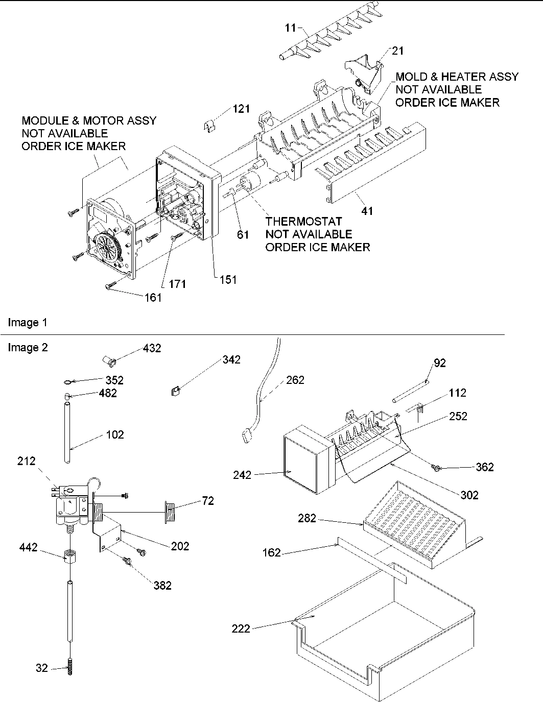 08 - Ice Maker Parts & Add on Ice Maker Kit
