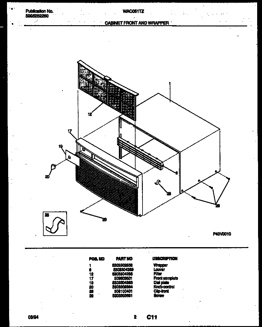 02 - CABINET FRONT AND WRAPPER