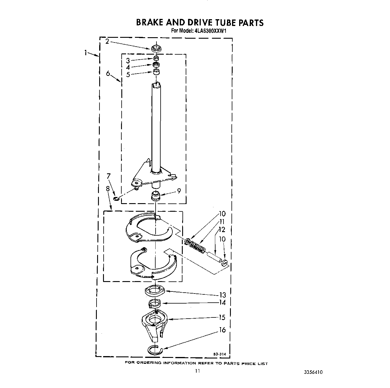 10 - BRAKE AND DRIVE TUBE