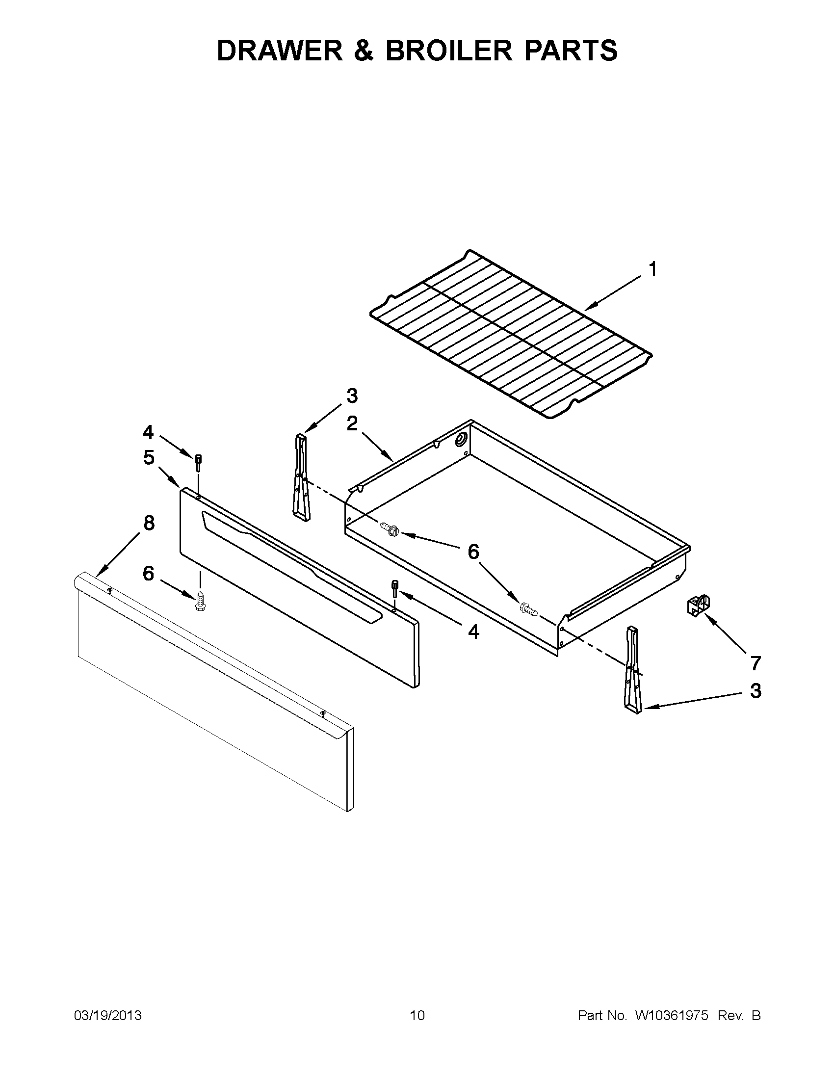 05 - DRAWER & BROILER PARTS