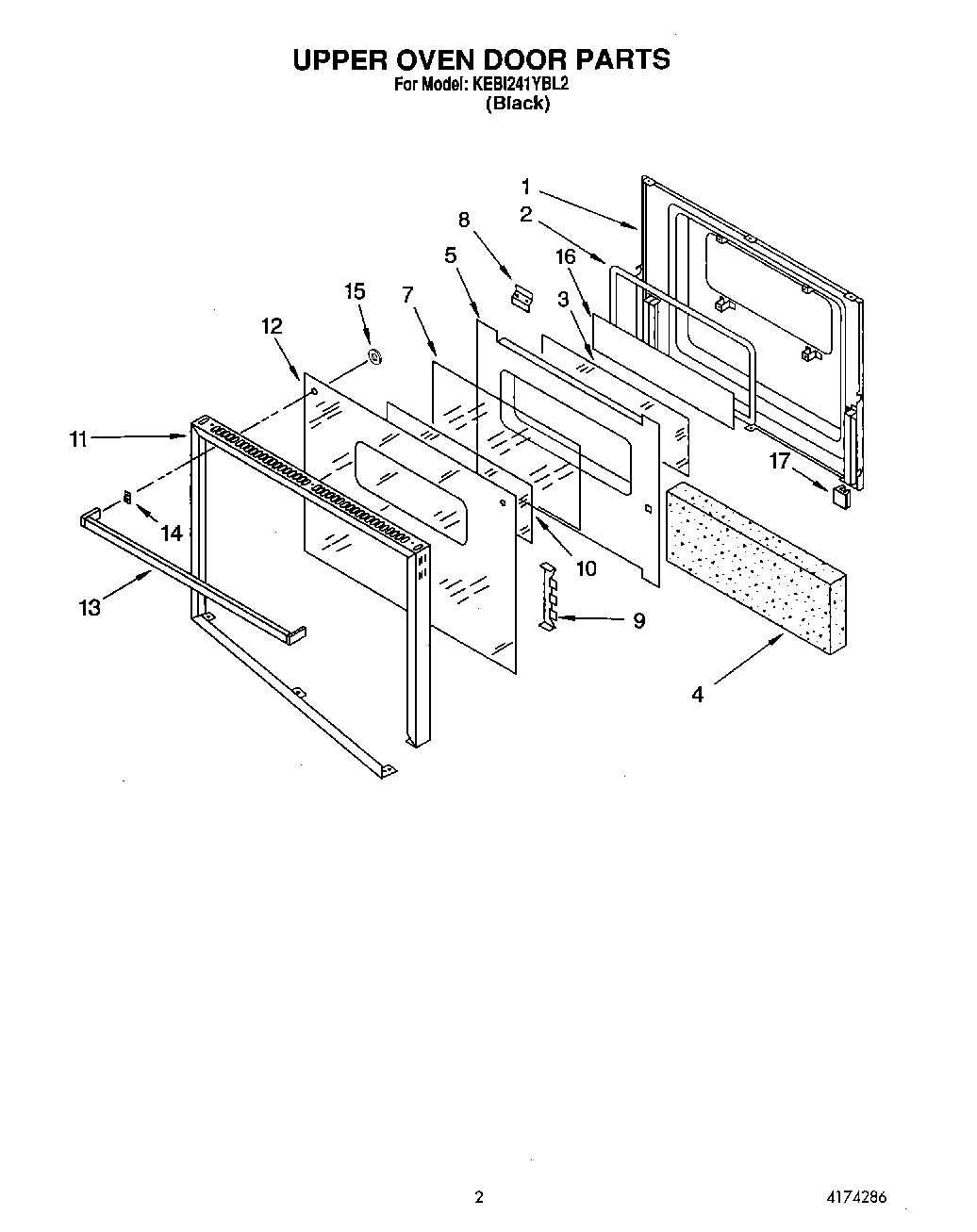 02 - UPPER OVEN DOOR