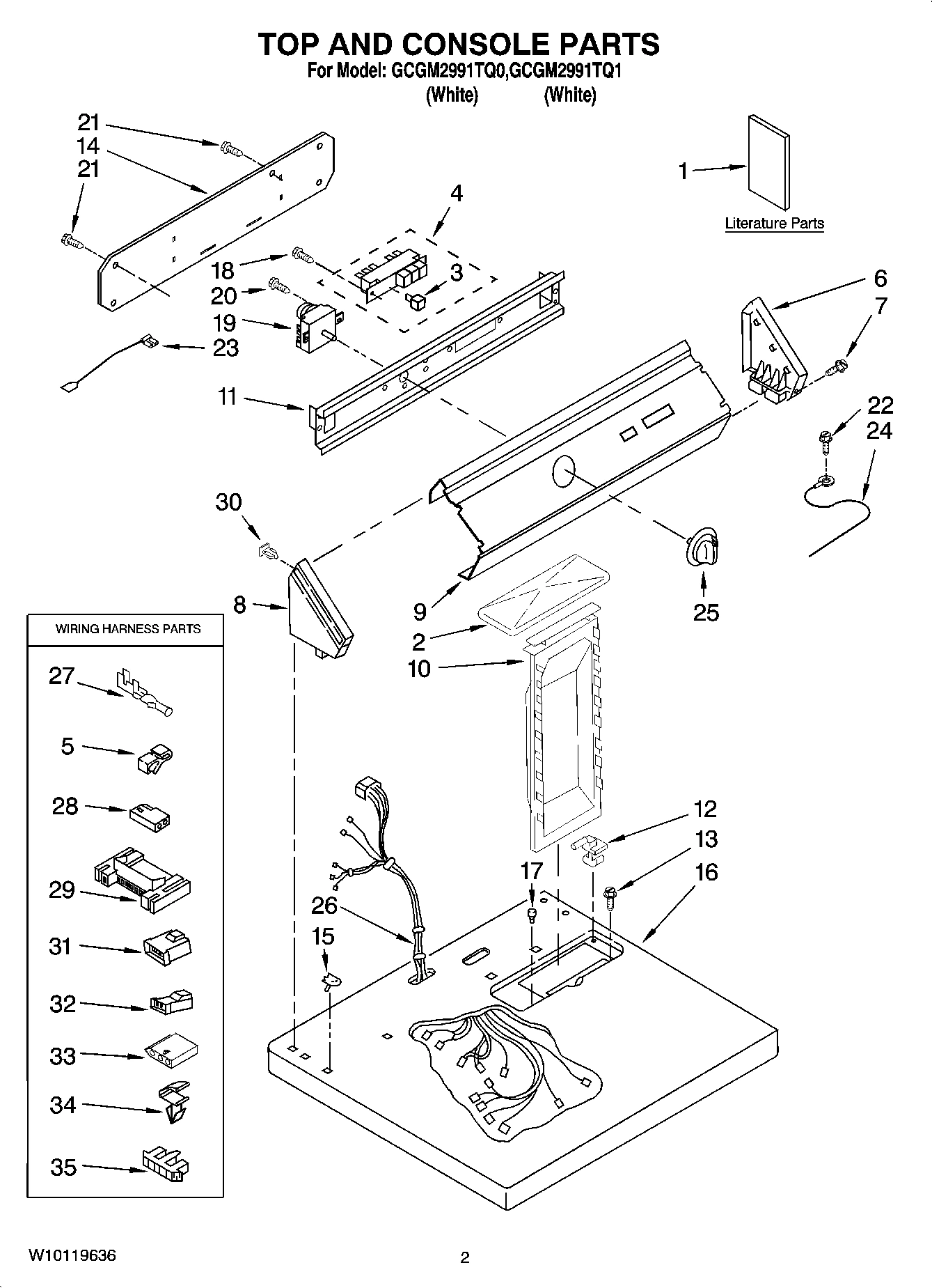 01 - TOP AND CONSOLE PARTS