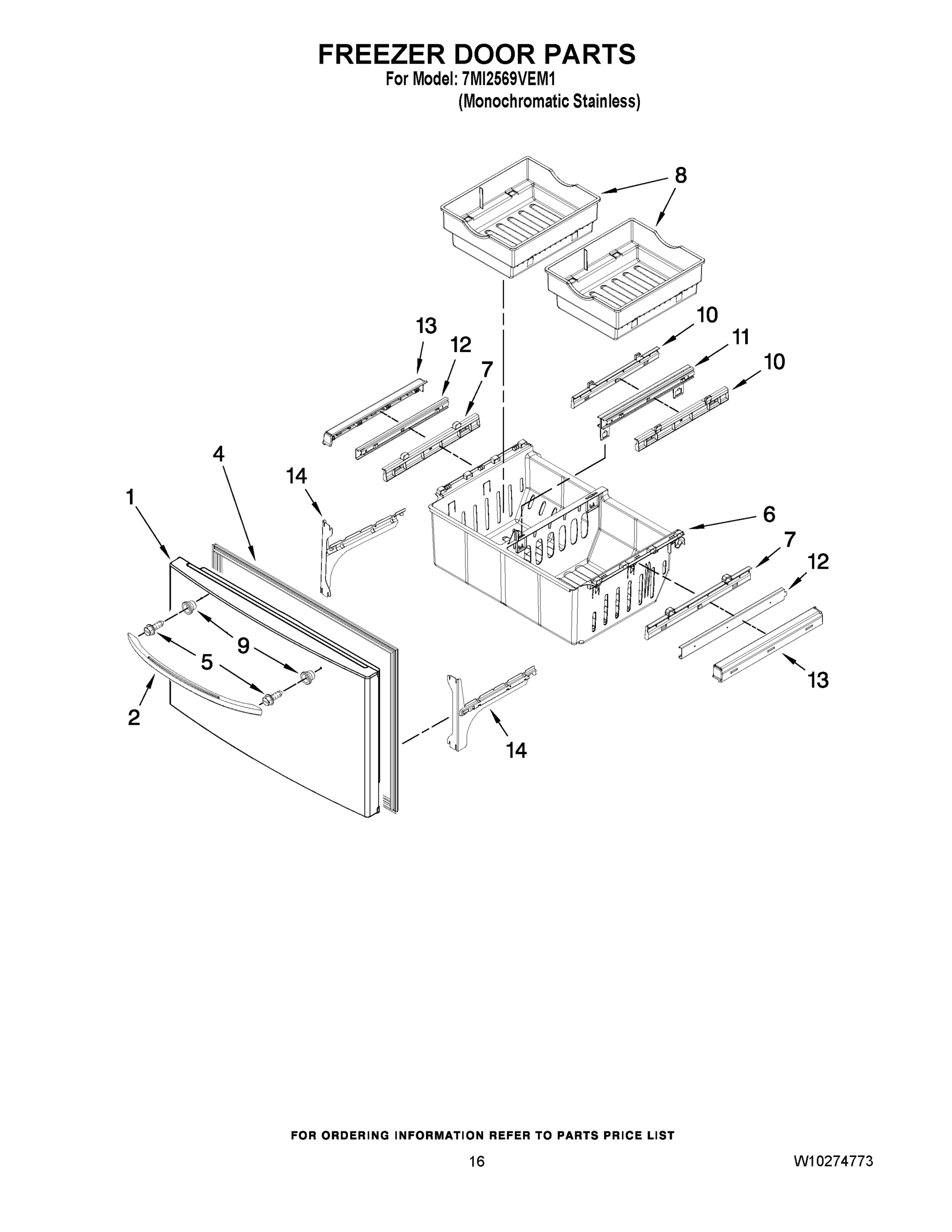 09 - FREEZER DOOR PARTS