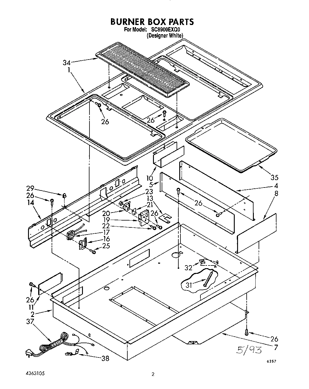 01 - BURNER BOX, LIT/OPTIONAL