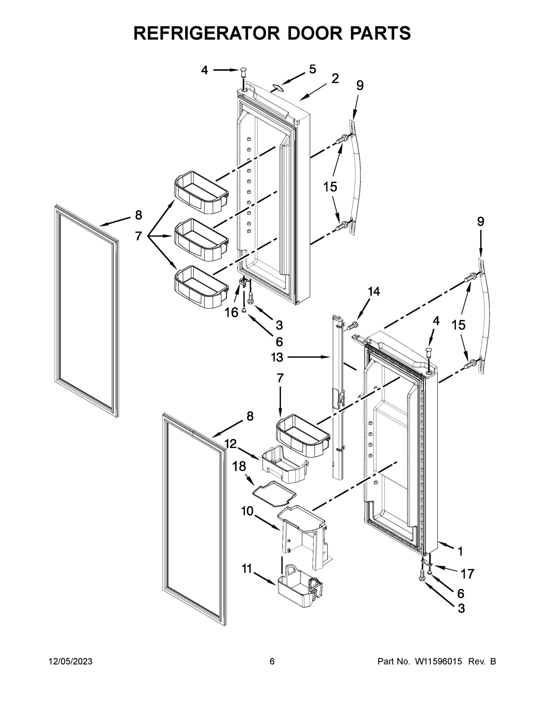 04 - REFRIGERATOR DOOR PARTS