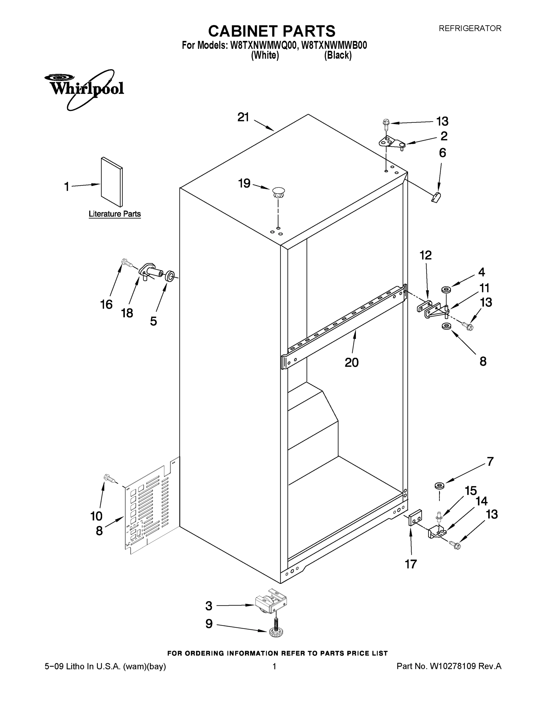 01 - CABINET PARTS