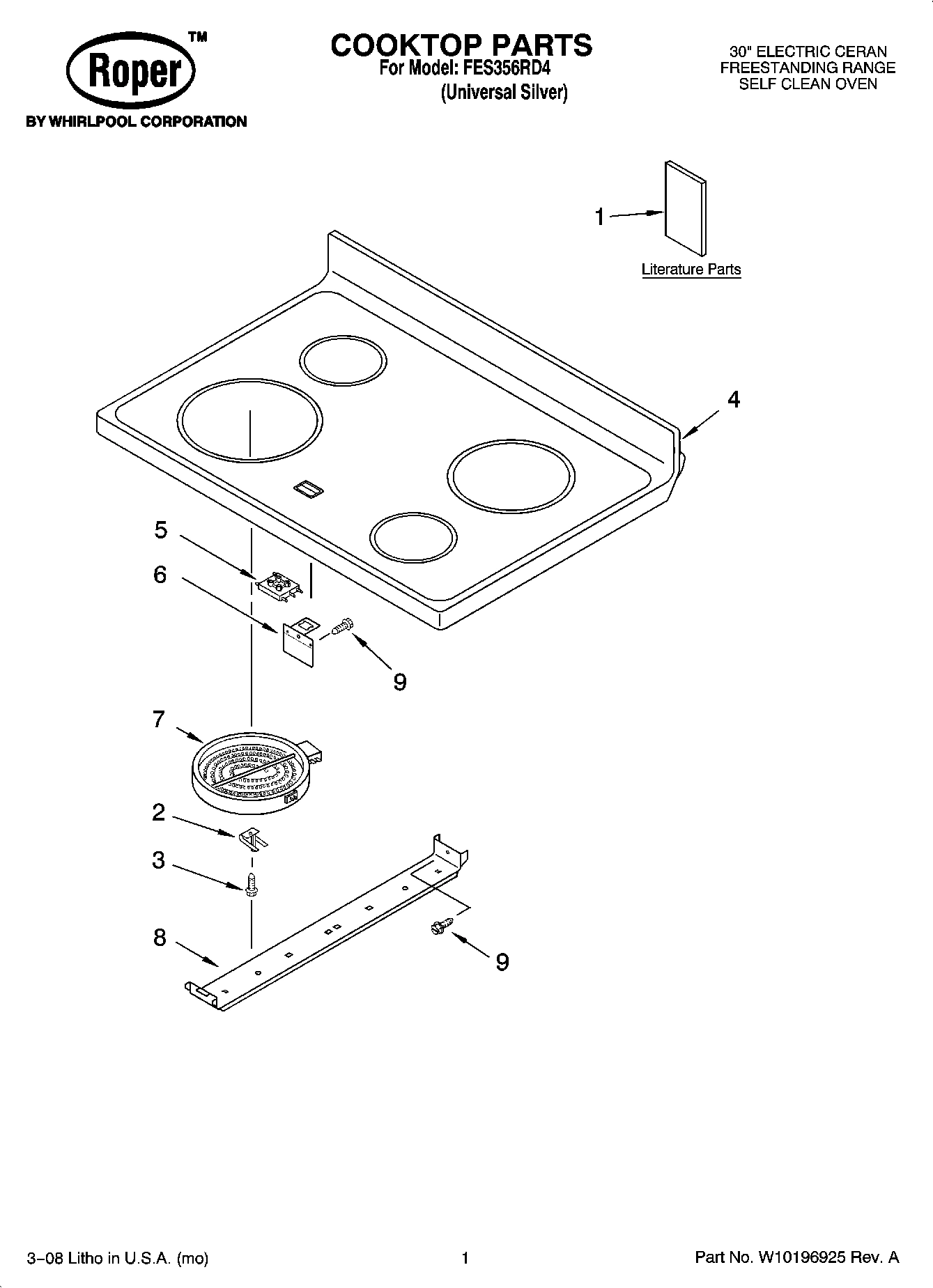 01 - COOKTOP PARTS
