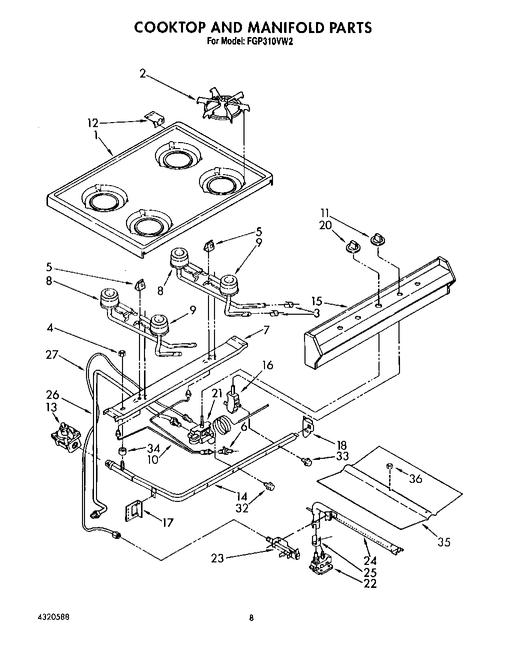 06 - COOKTOP AND MANIFOLD, LIT/OPTIONAL