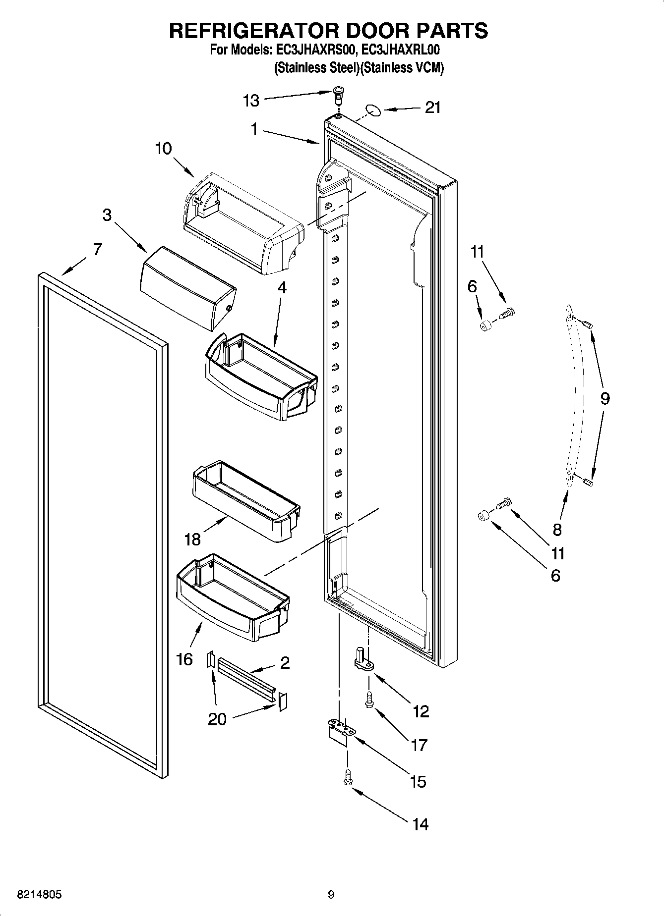 06 - REFRIGERATOR DOOR PARTS