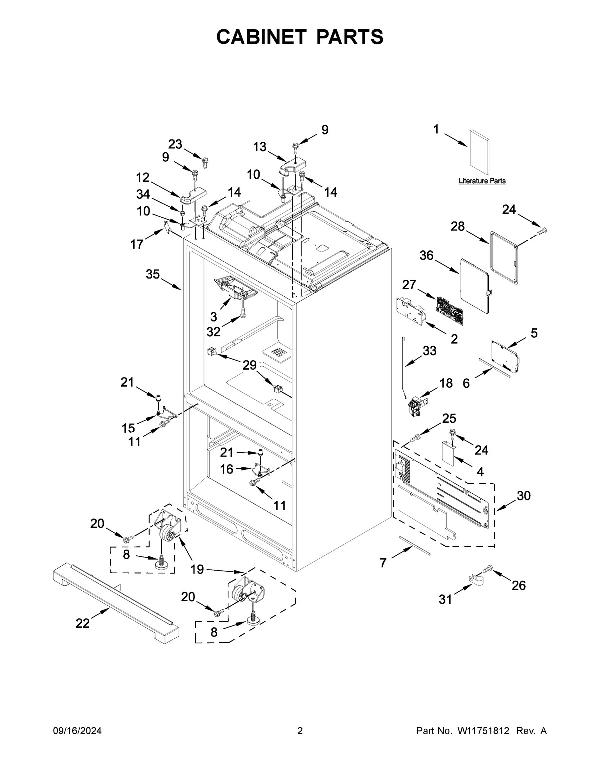 02 - CABINET PARTS