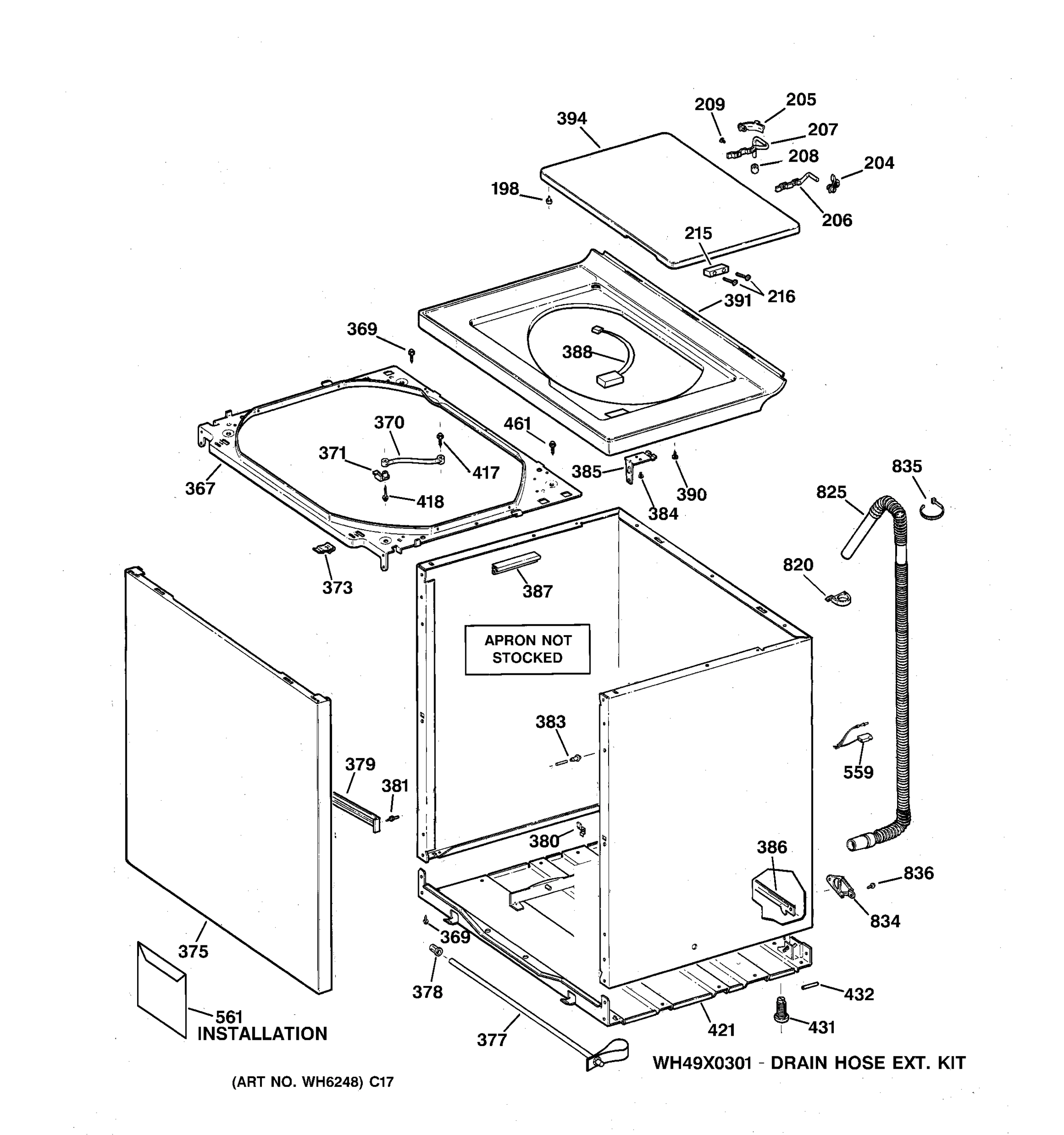 CABINET, COVER & FRONT PANEL