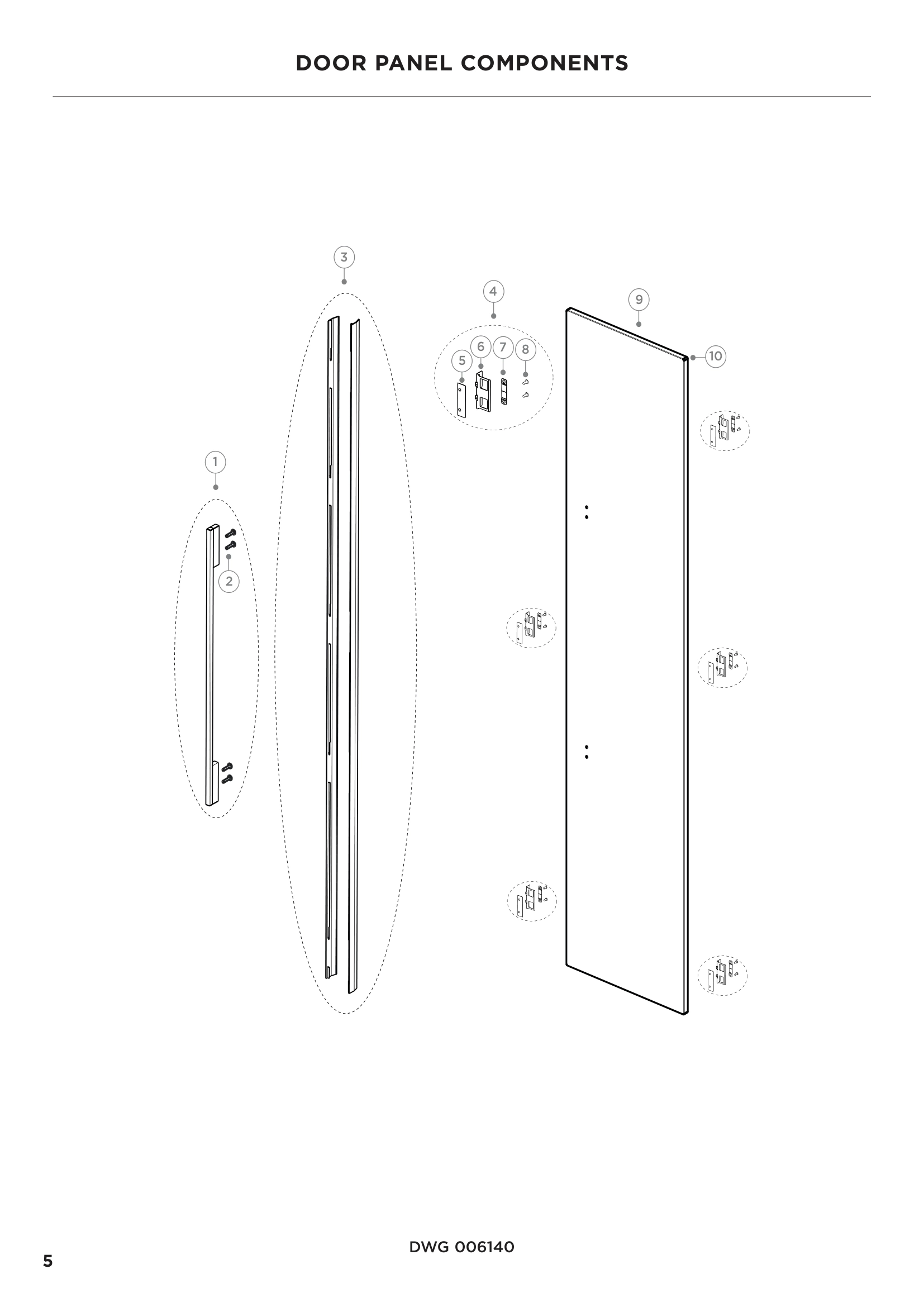 DOOR PANEL COMPONENTS