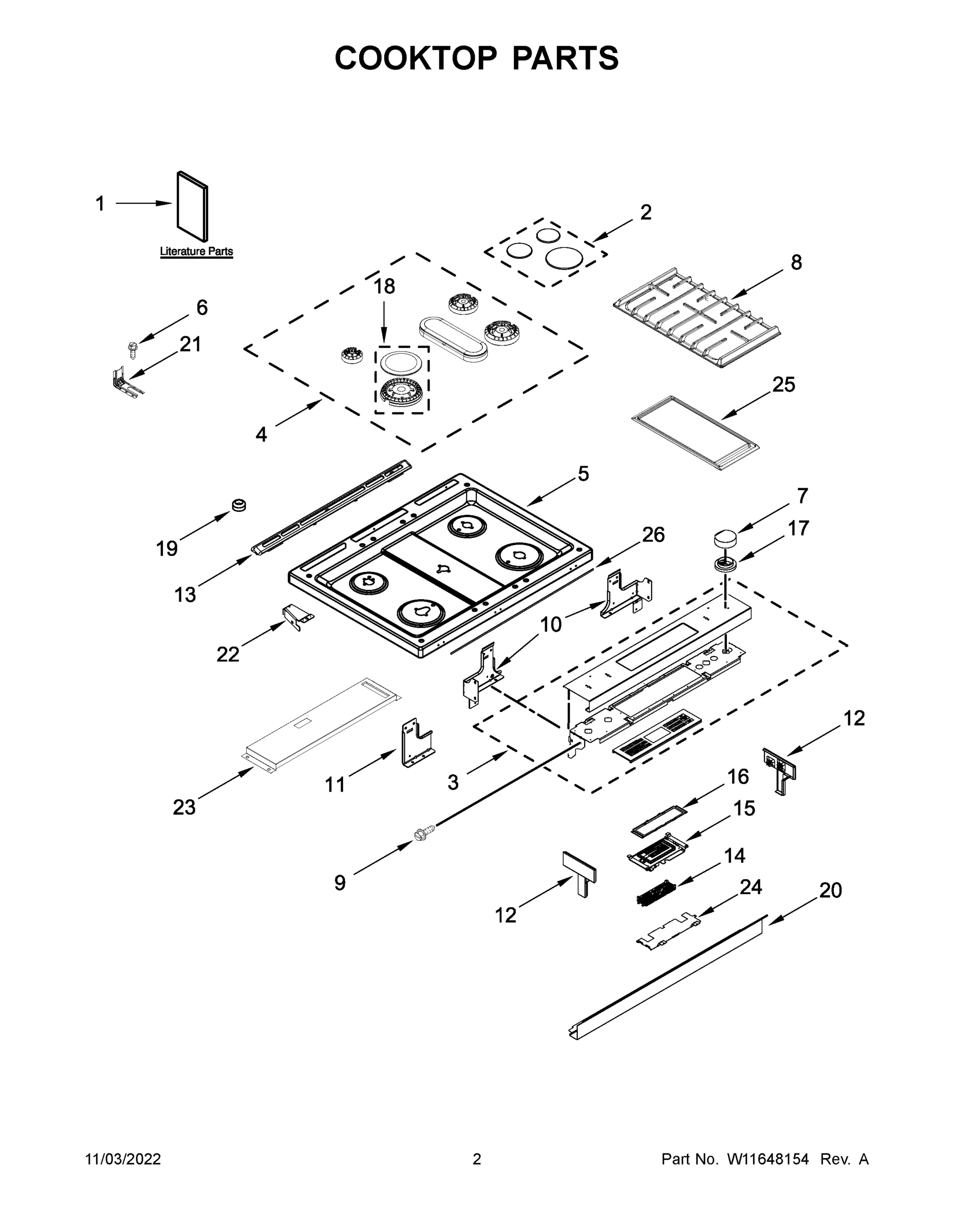 02 - COOKTOP PARTS