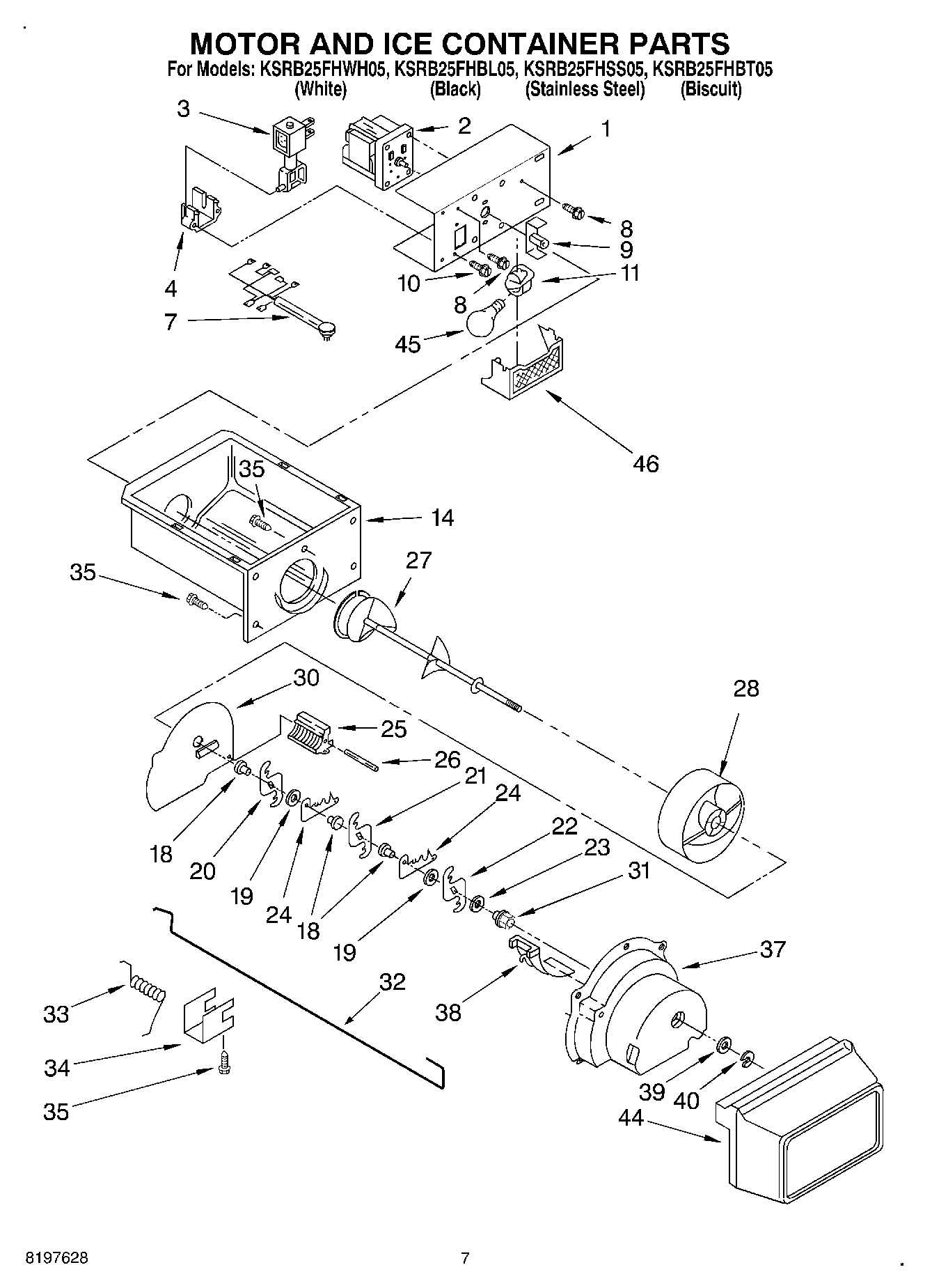 05 - MOTOR AND ICE CONTAINER