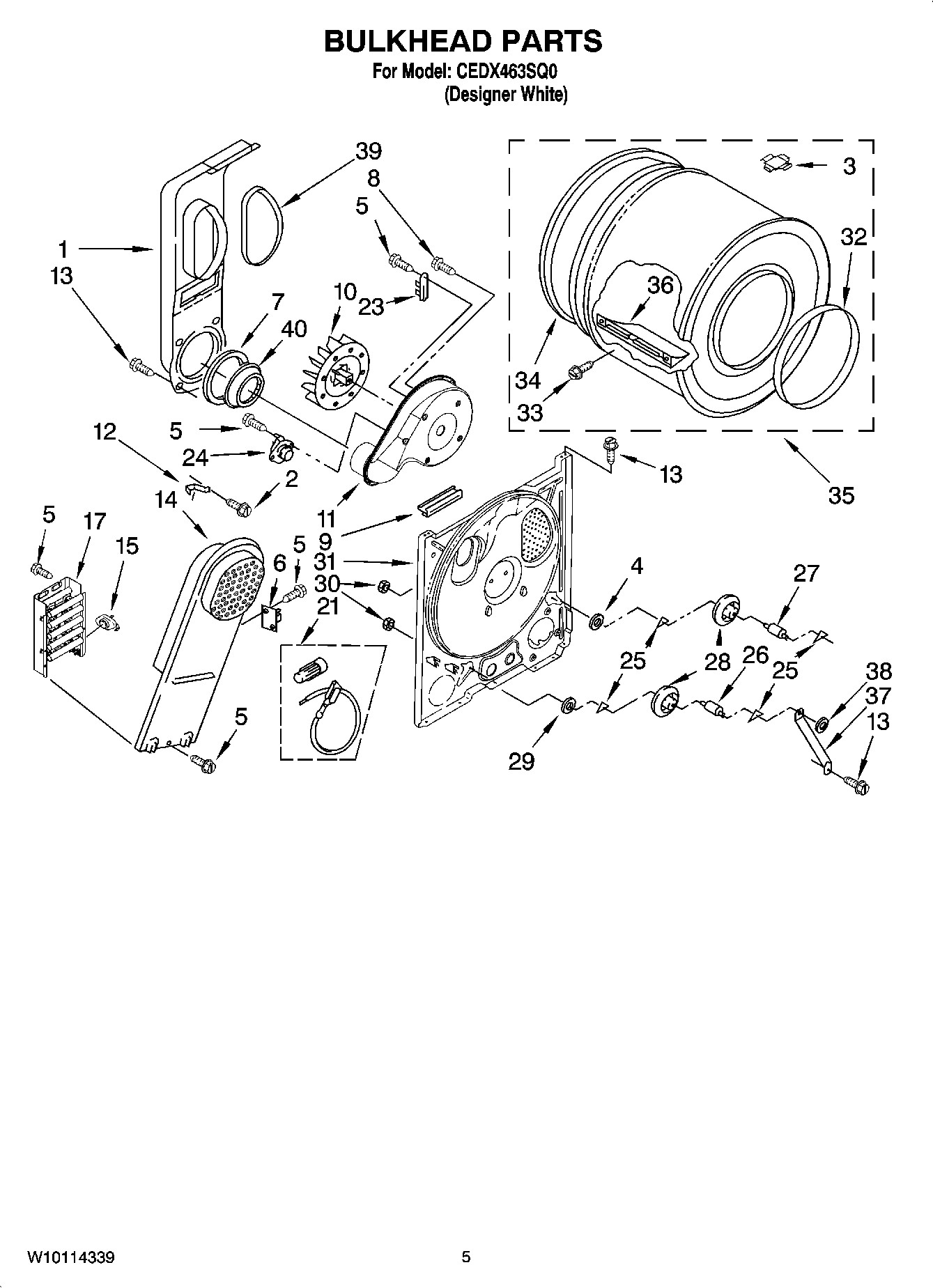 03 - BULKHEAD PARTS, OPTIONAL PARTS (NOT INCLUDED)