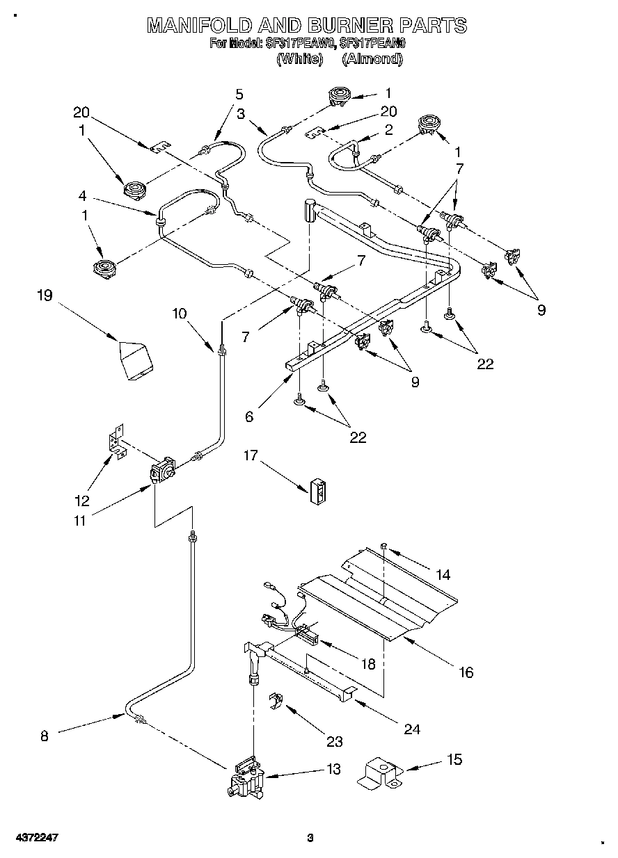 03 - MANIFOLD AND BURNER, OPTIONAL