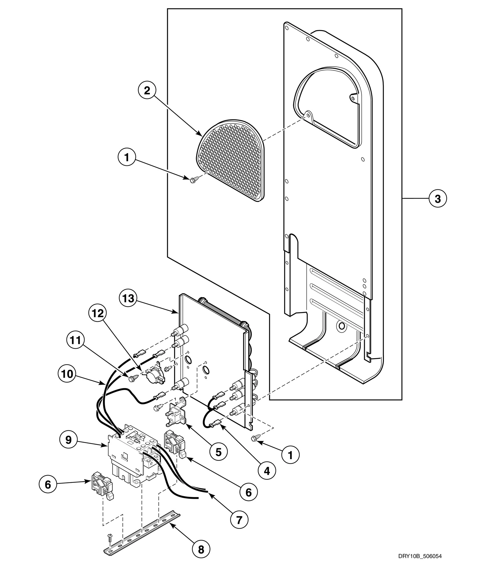 Heater Duct and Element Assembly - 3 Phase Models