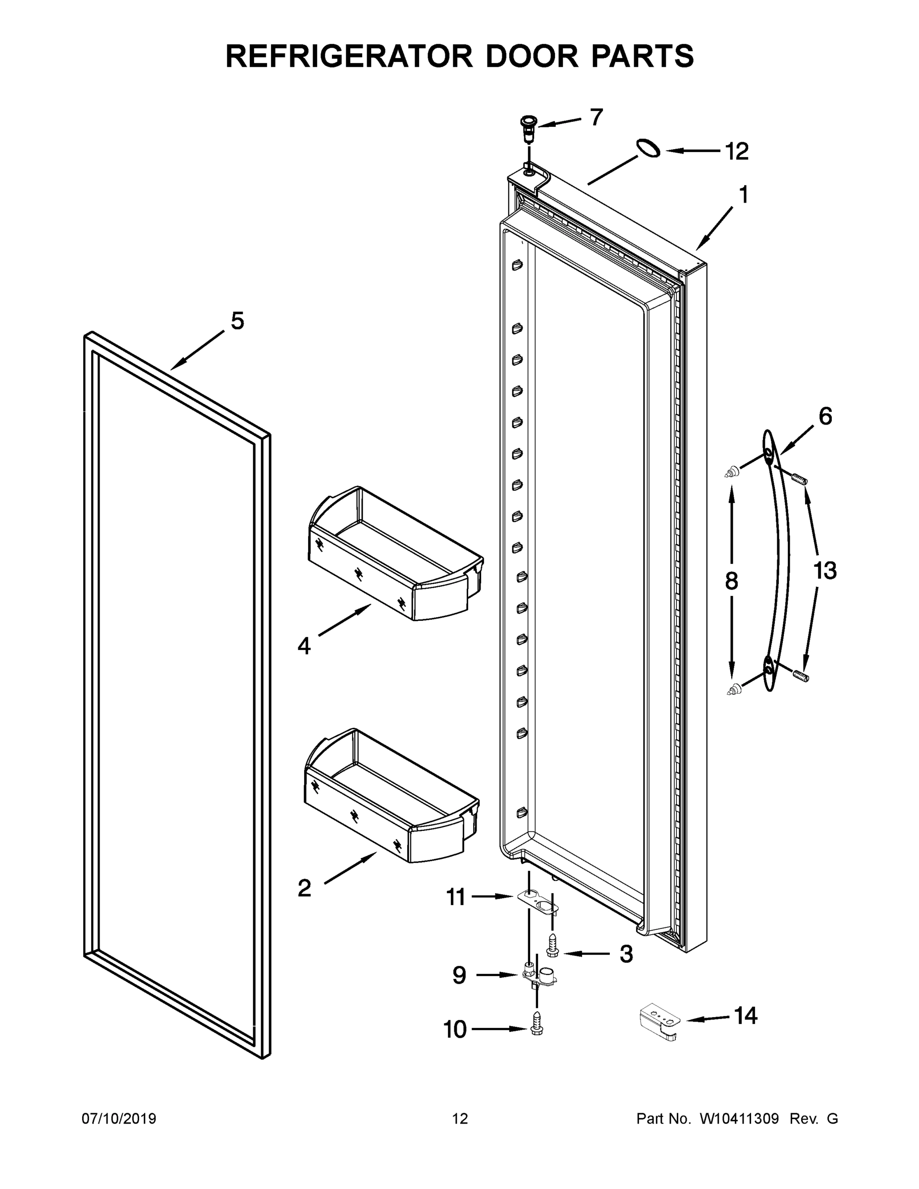 07 - REFRIGERATOR DOOR PARTS