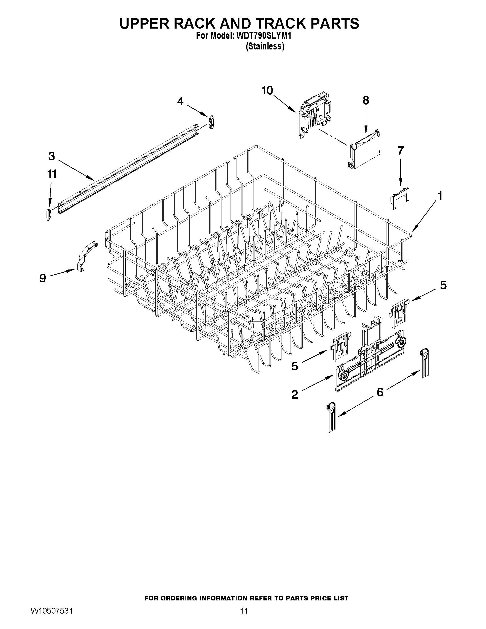 09 - UPPER RACK AND TRACK PARTS