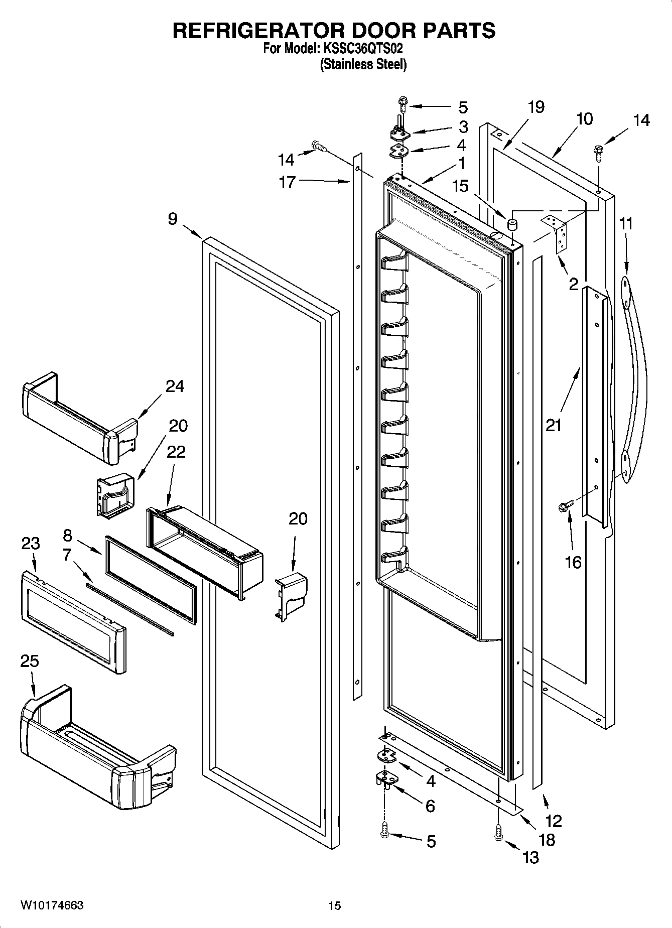 10 - REFRIGERATOR DOOR PARTS
