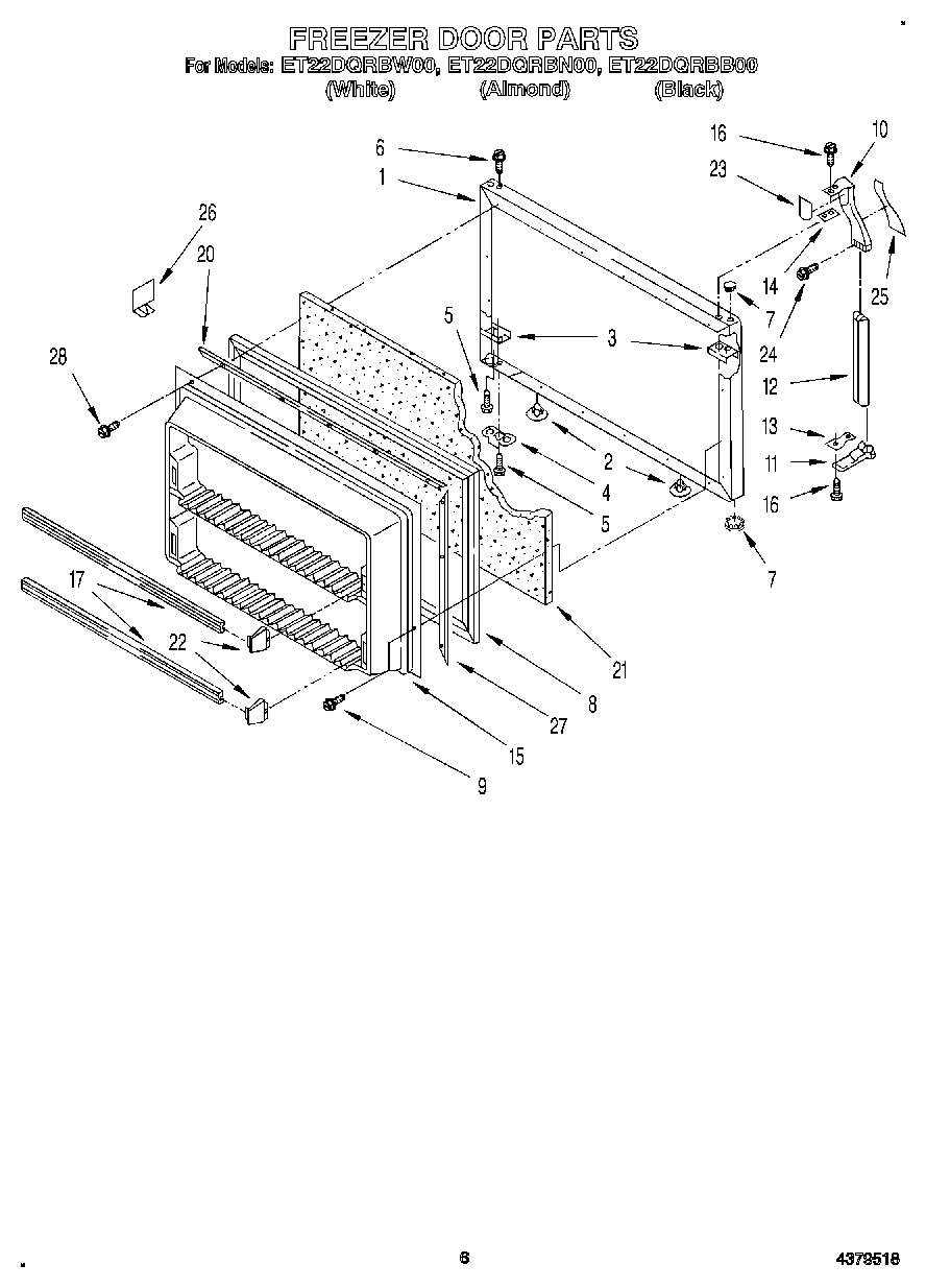 04 - FREEZER DOOR
