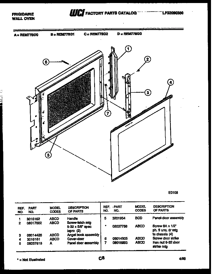 07 - UPPER OVEN DOOR PARTS