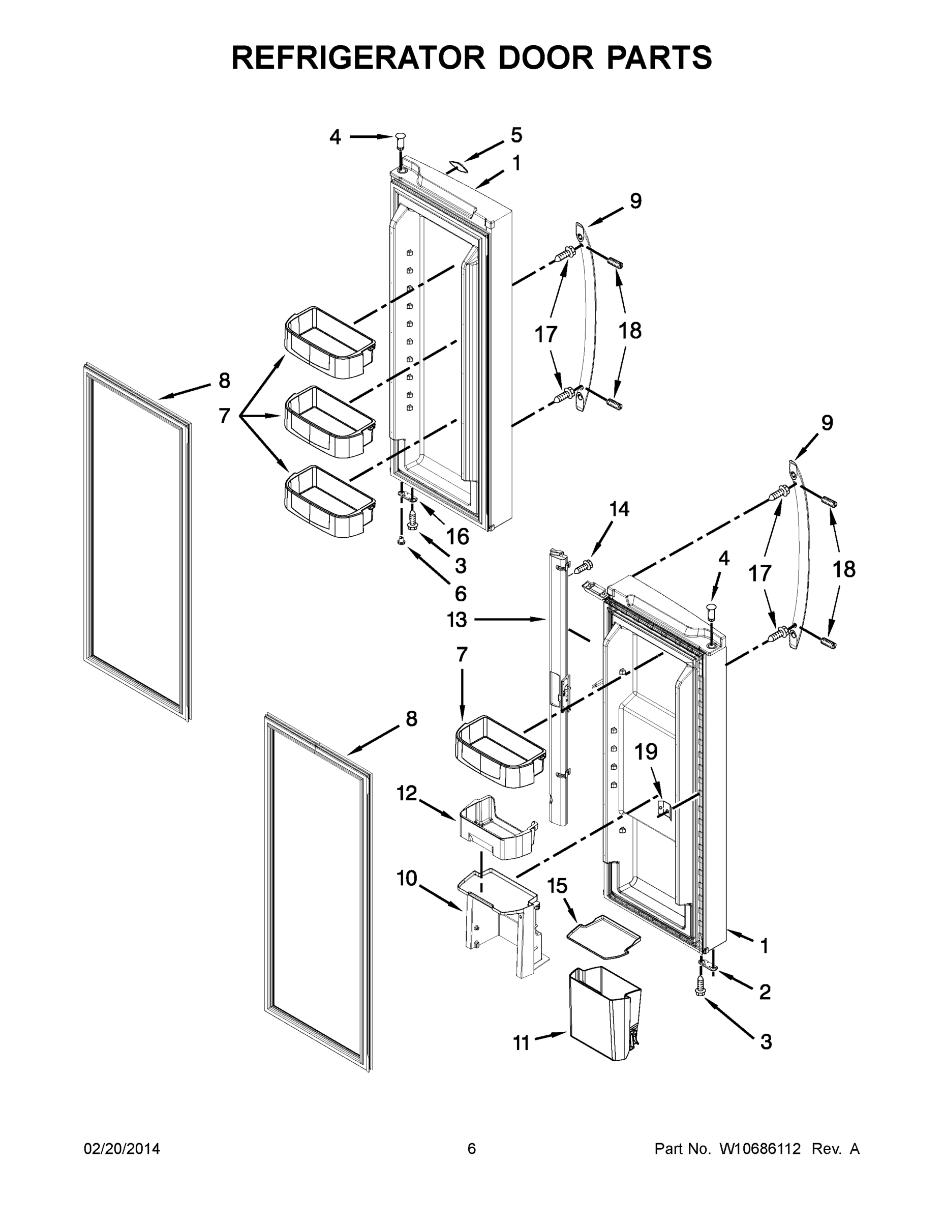 04 - REFRIGERATOR DOOR PARTS