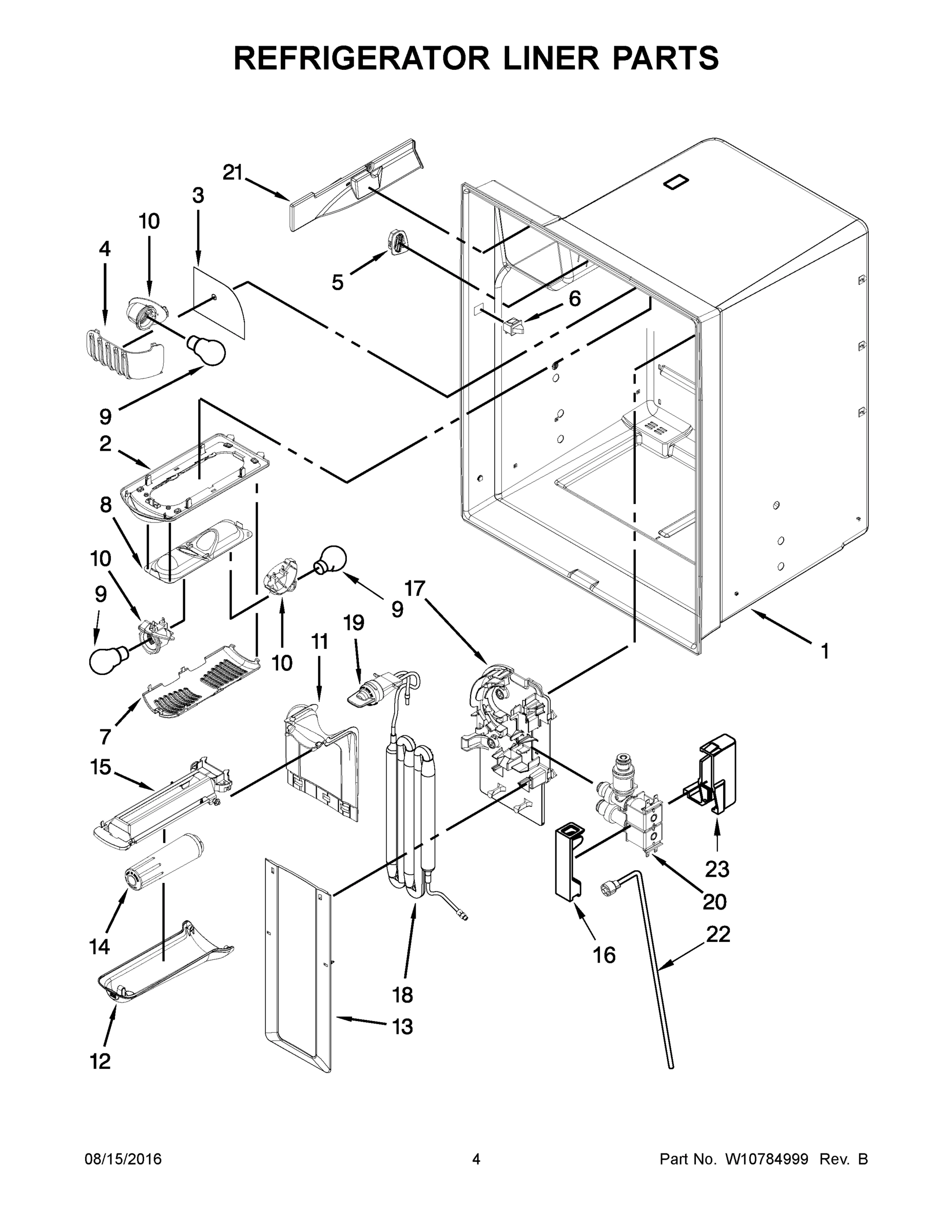 03 - REFRIGERATOR LINER PARTS