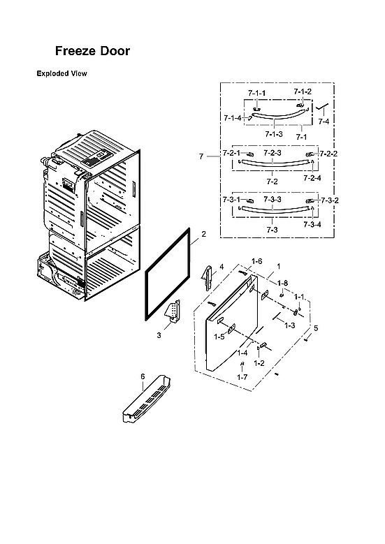 Freezer Door Parts