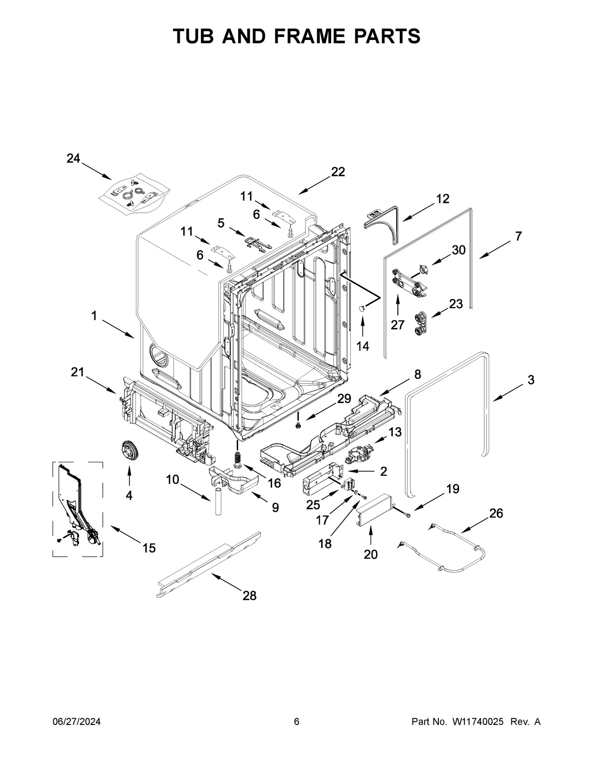 04 - TUB AND FRAME PARTS