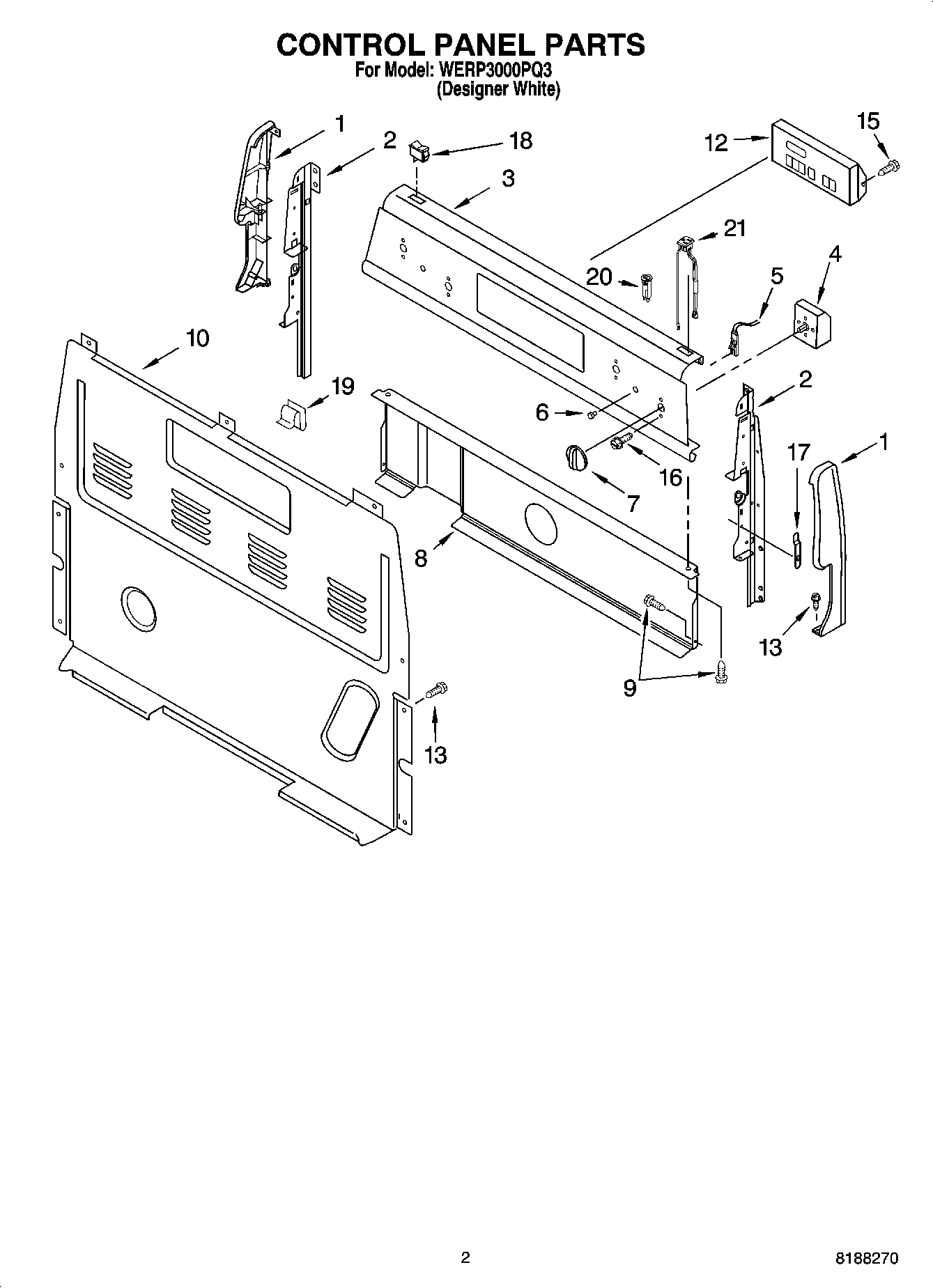 02 - CONTROL PANEL PARTS