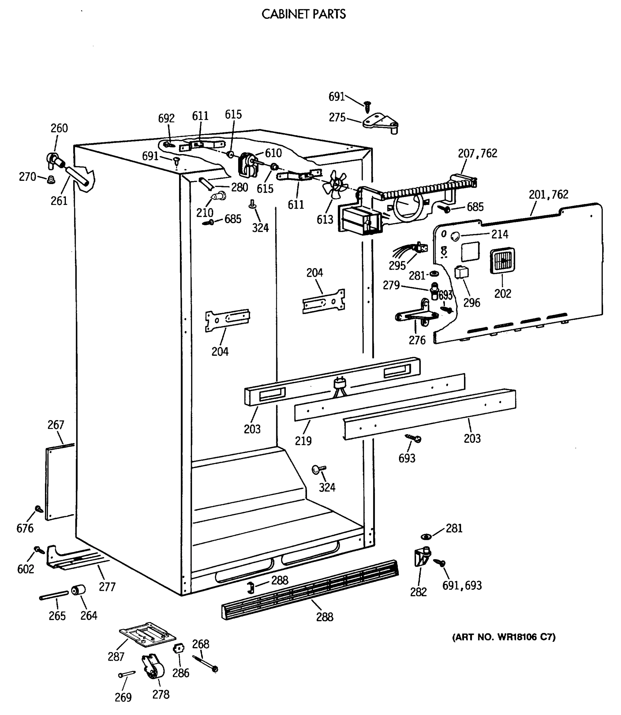 CABINET PARTS