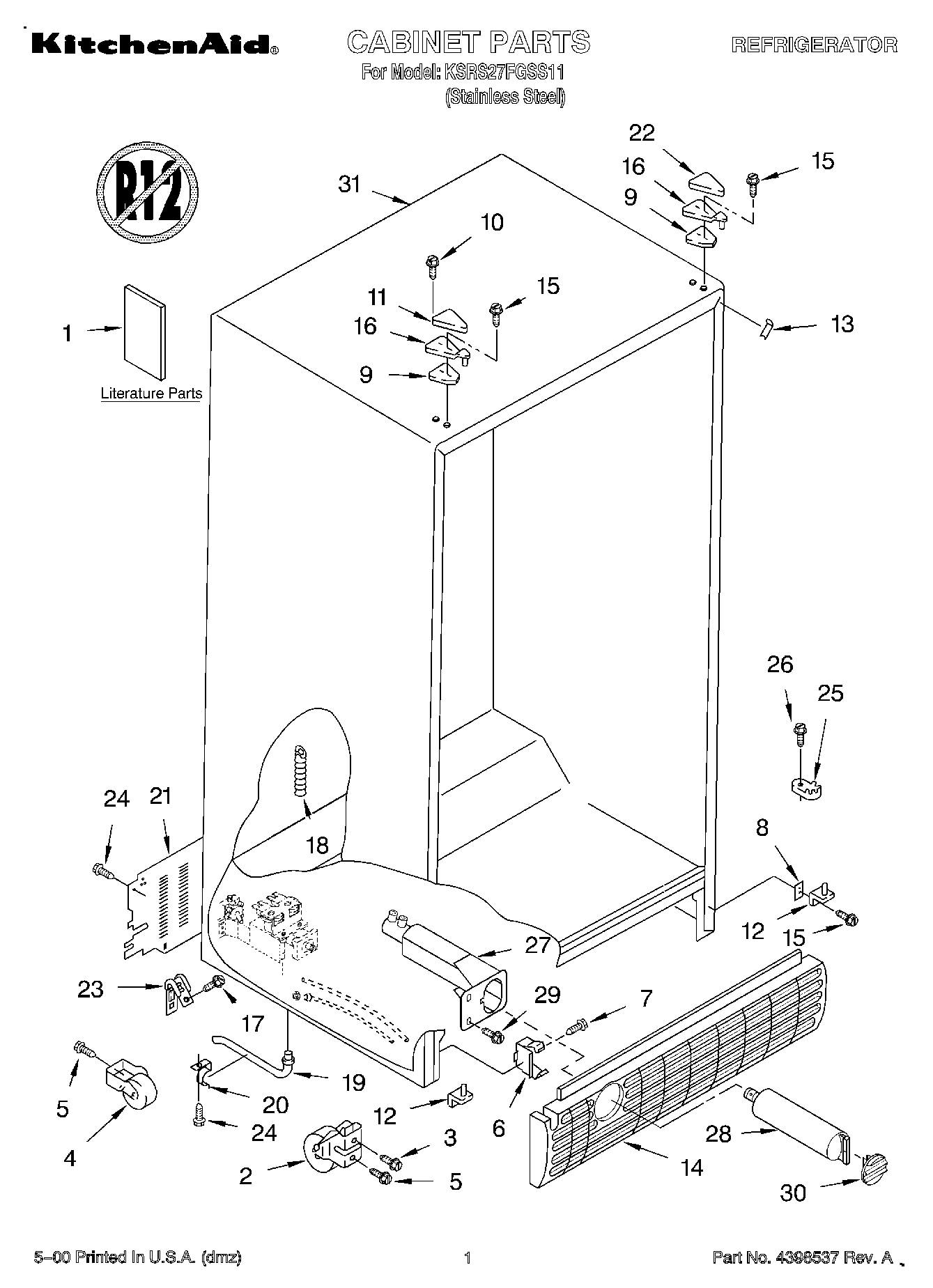 01 - CABINET, LITERATURE