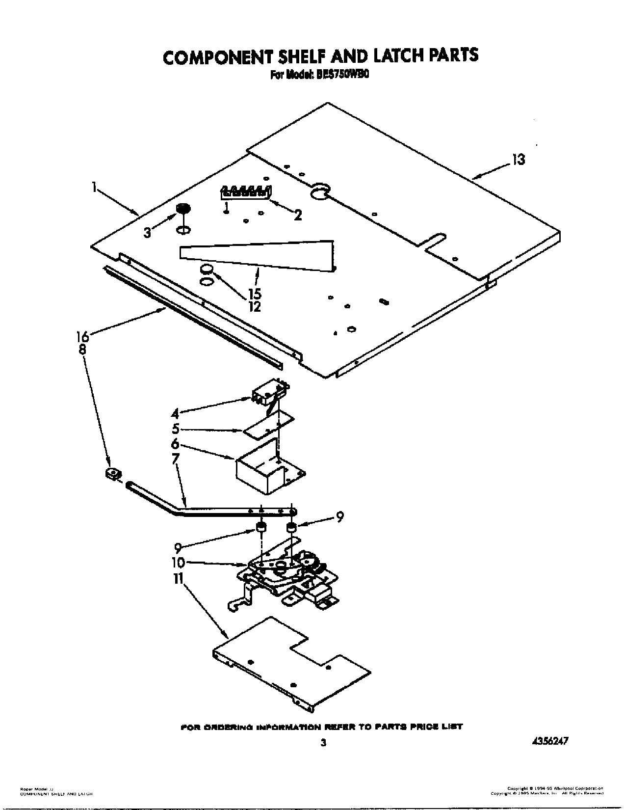 03 - COMPONENT SHELF AND LATCH
