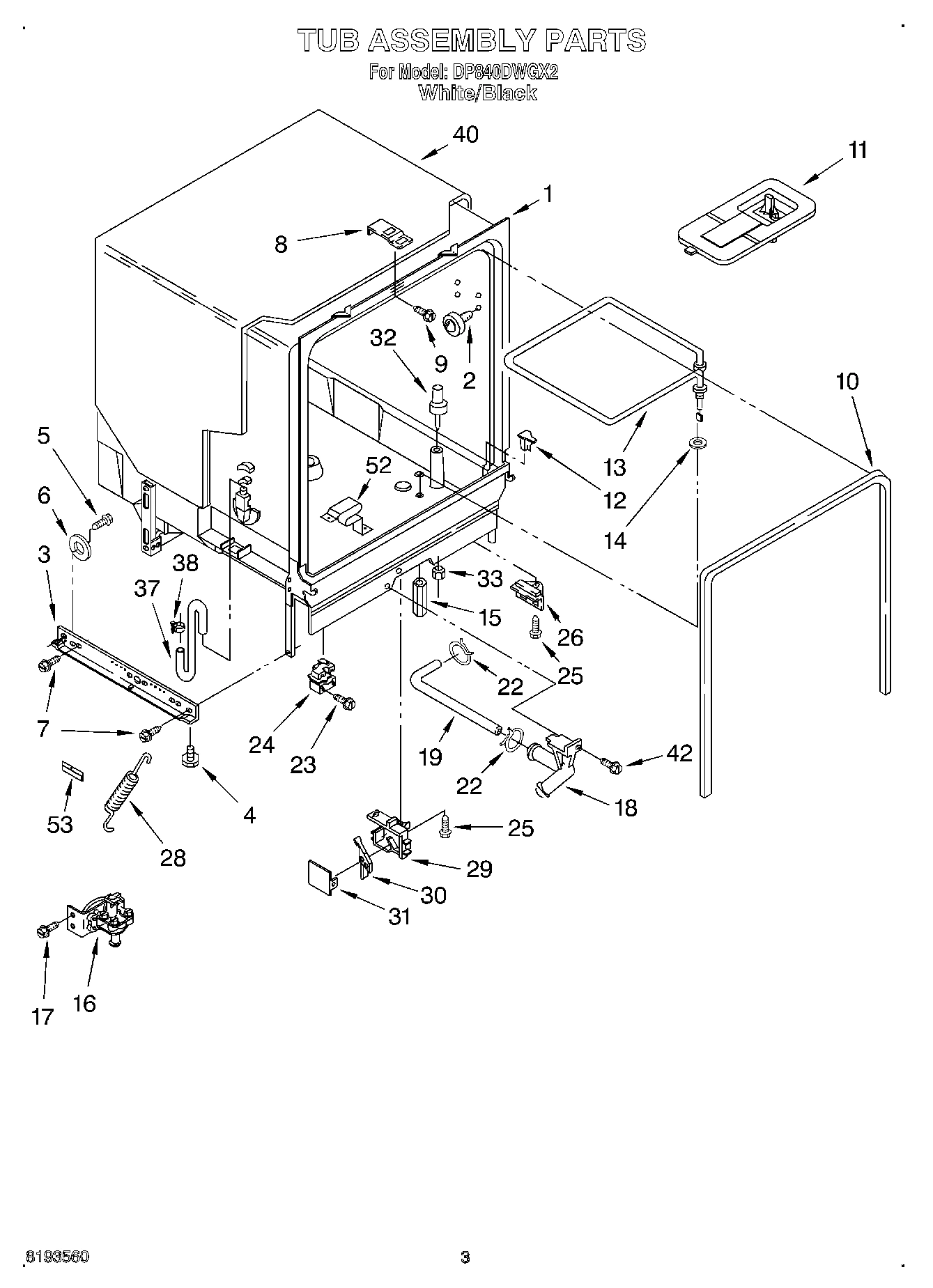 03 - TUB ASSEMBLY
