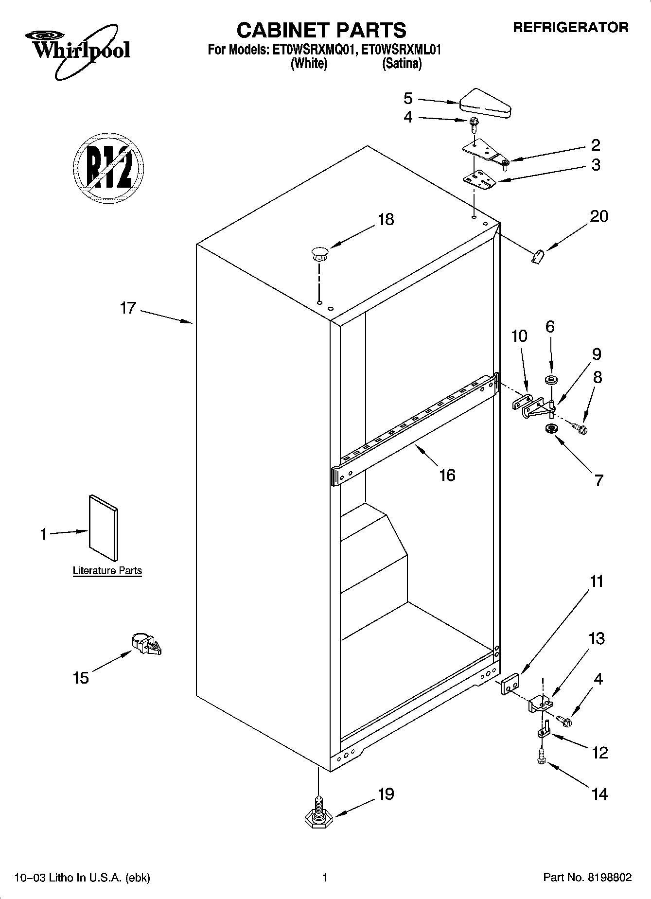 01 - CABINET PARTS