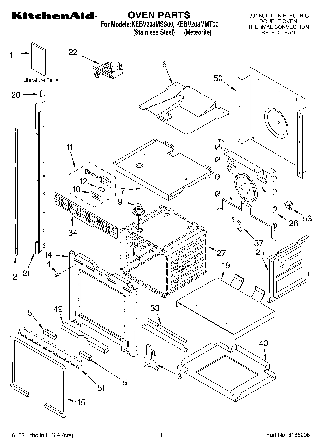 01 - OVEN PARTS