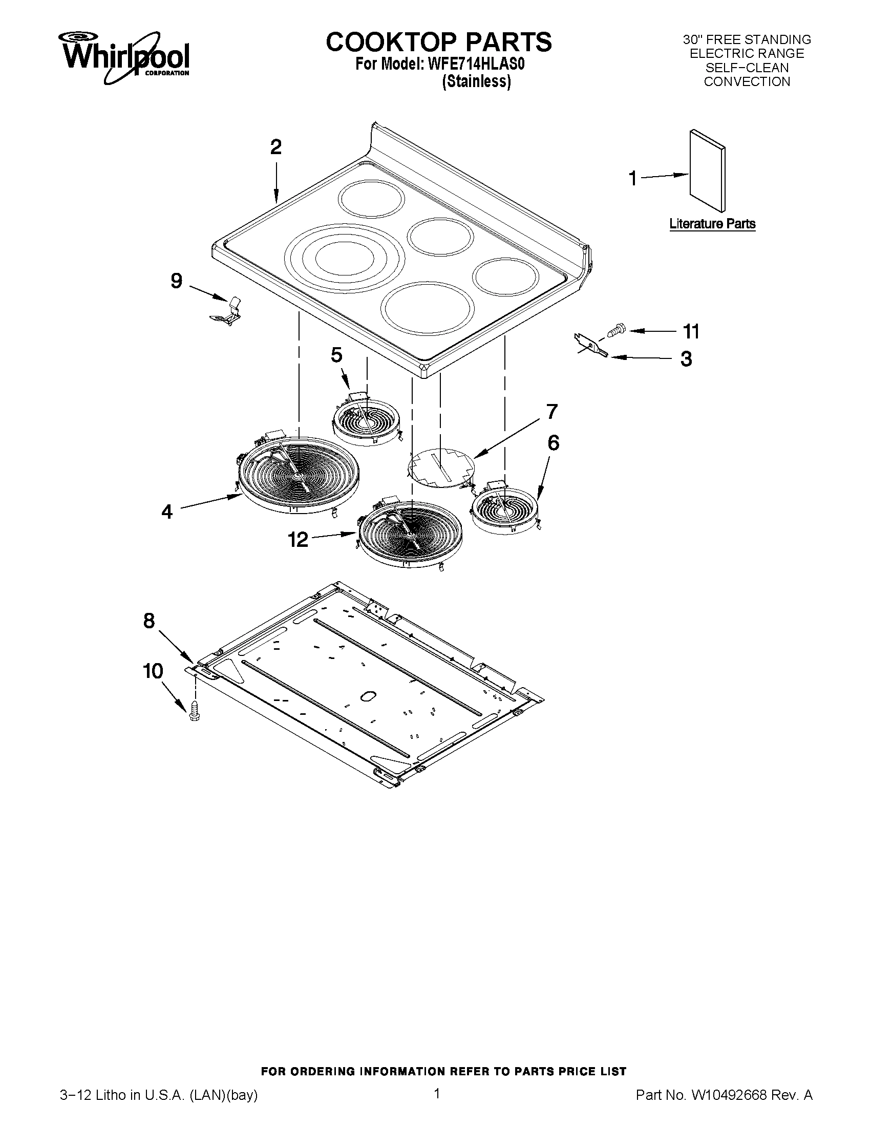 01 - COOKTOP PARTS