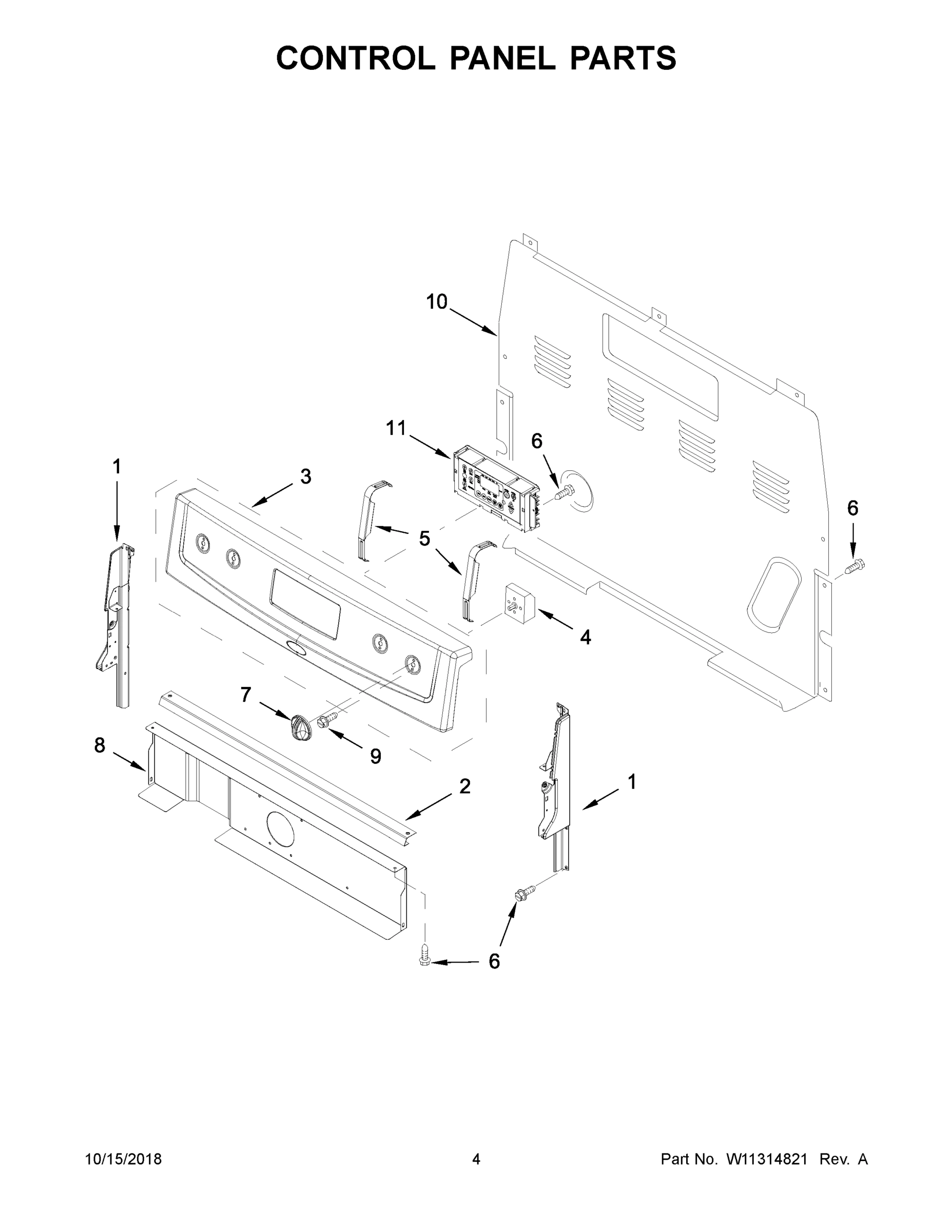 03 - CONTROL PANEL PARTS