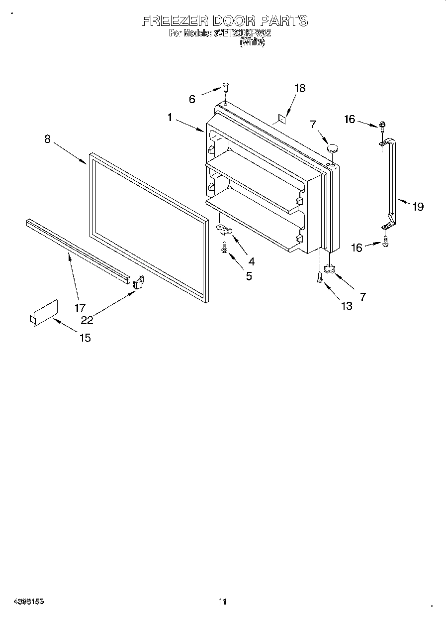 06 - FREEZER DOOR, LIT/OPTIONAL