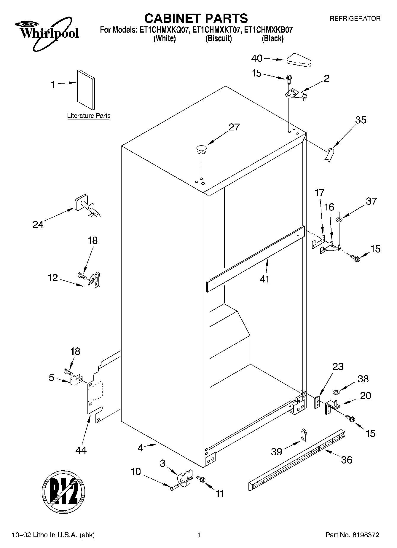 01 - CABINET, LITERATURE