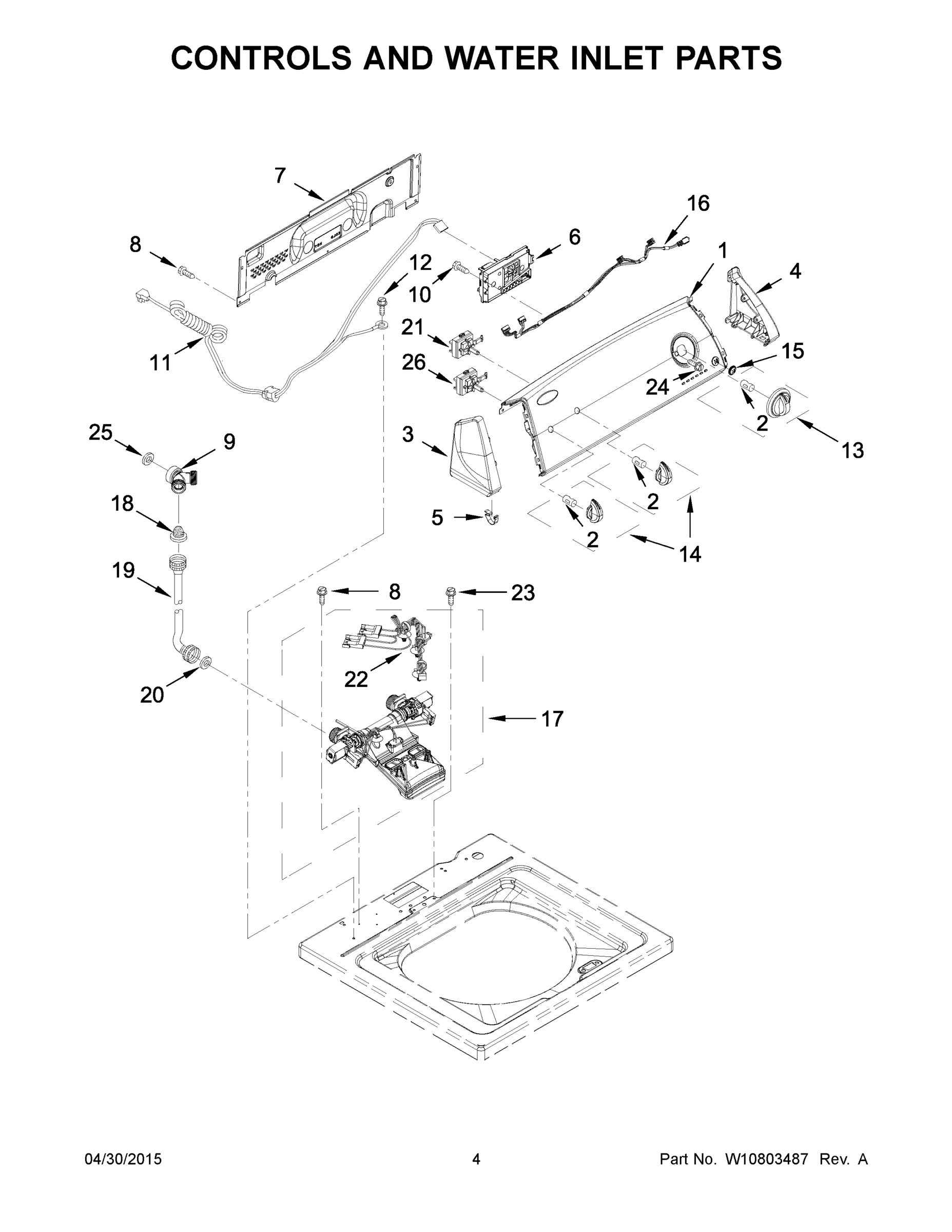03 - CONTROLS AND WATER INLET PARTS