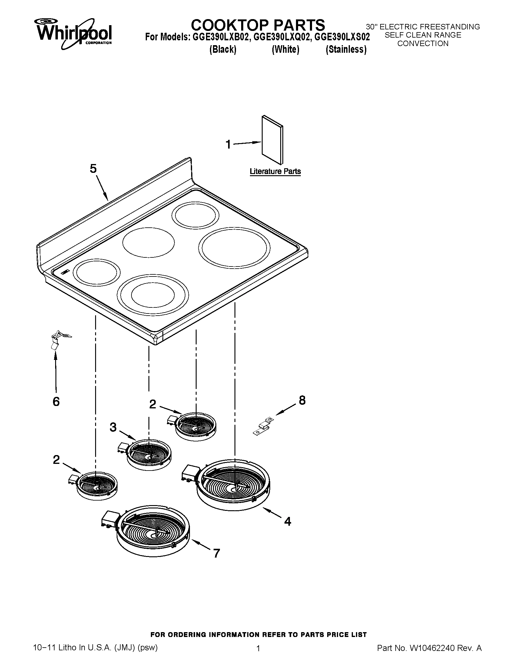 01 - COOKTOP PARTS