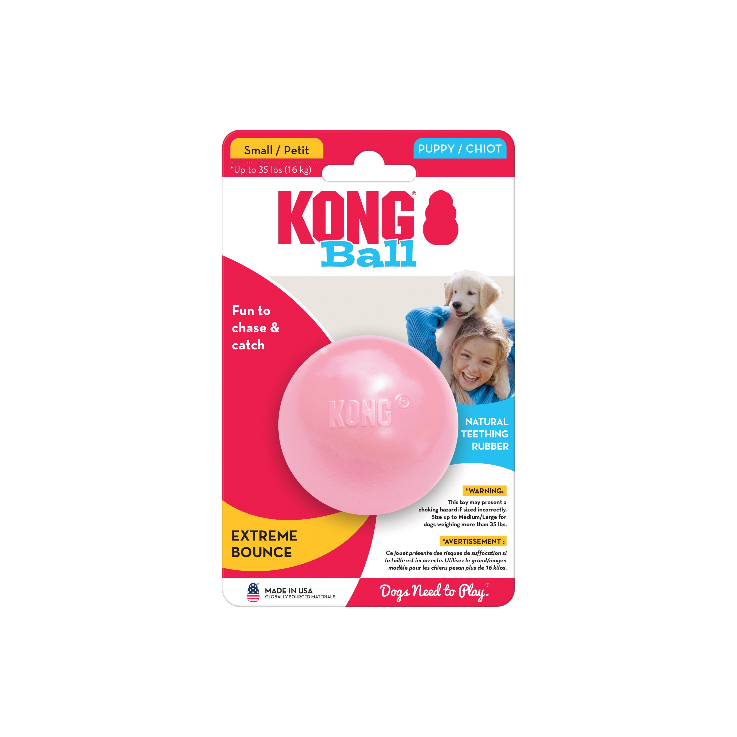 KONG Puppy Ball w Hole KONG Company