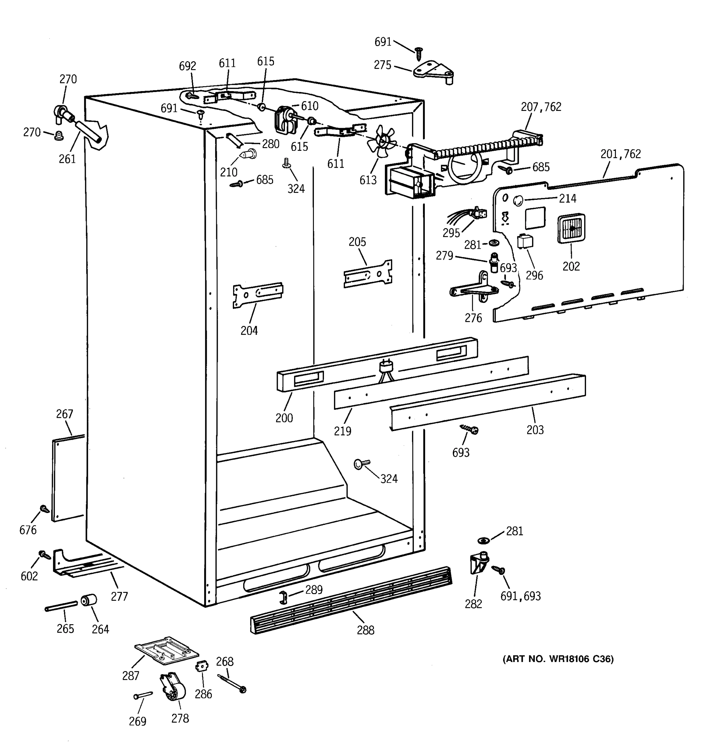 CABINET PARTS